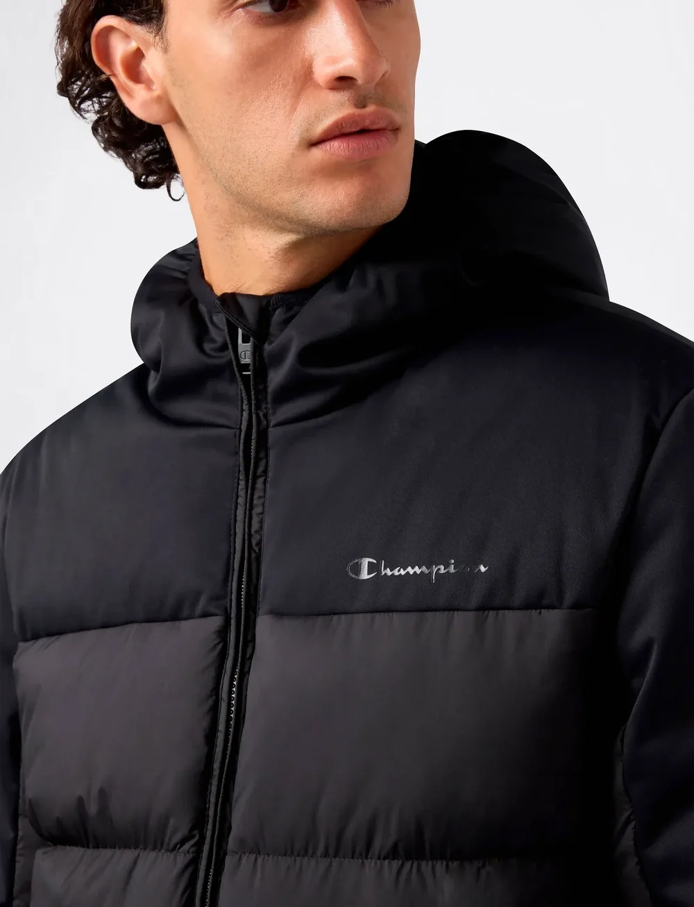 Champion - Hooded Jacket - vinterjakker - black beauty - 4