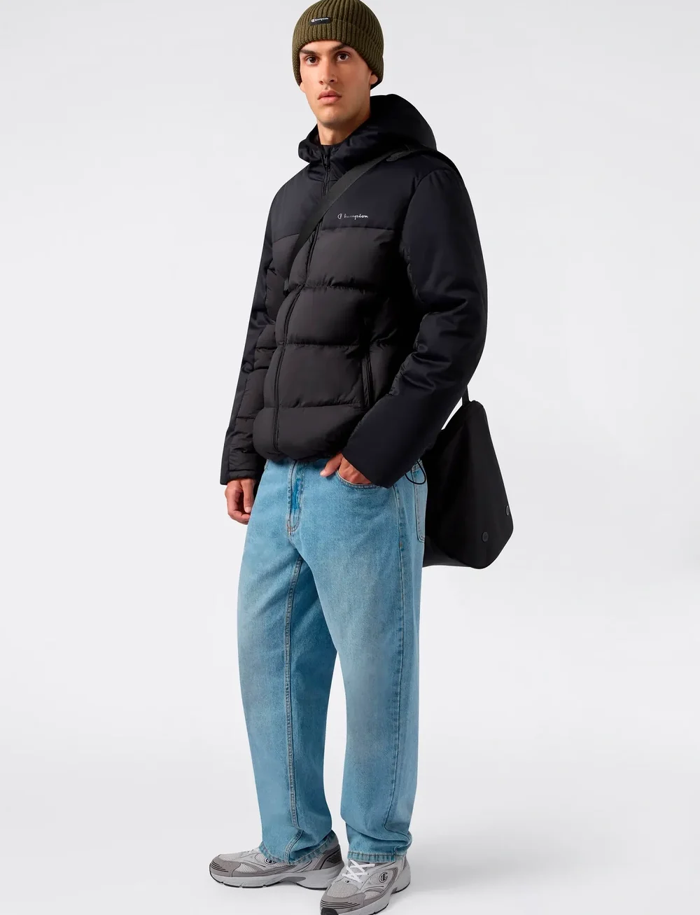 Champion - Hooded Jacket - vinterjakker - black beauty - 5