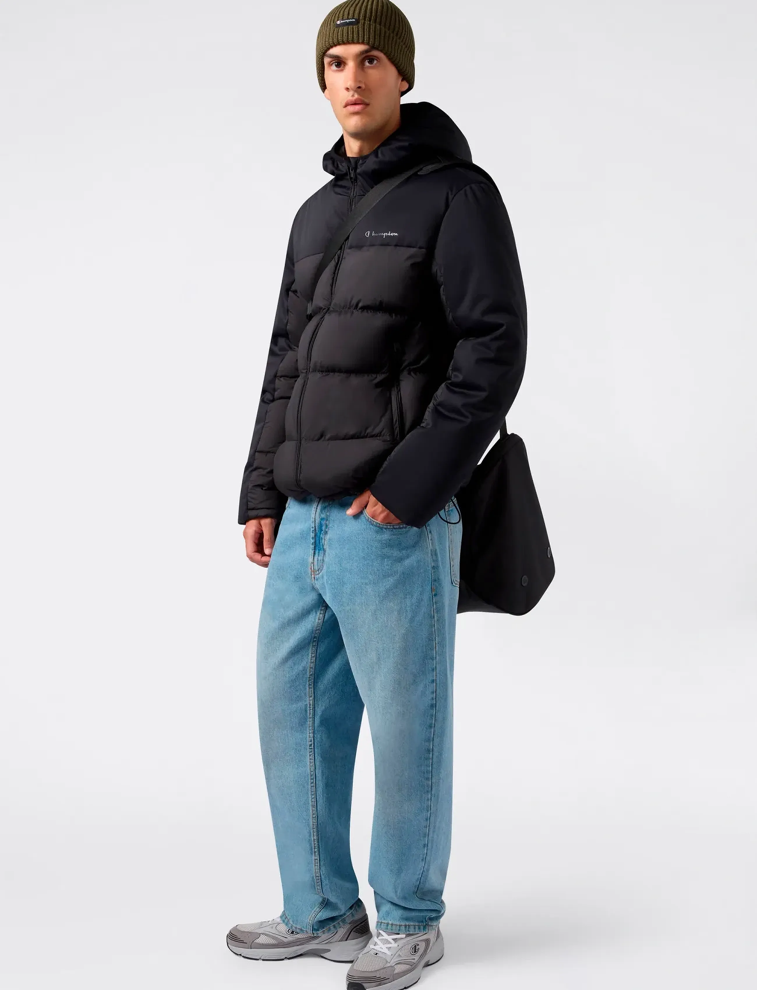 Champion - Hooded Jacket - vinterjakker - black beauty - 5