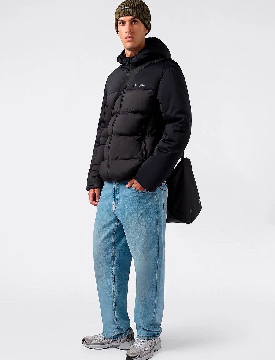 Champion - Hooded Jacket - fôrede jakker - black beauty - 5