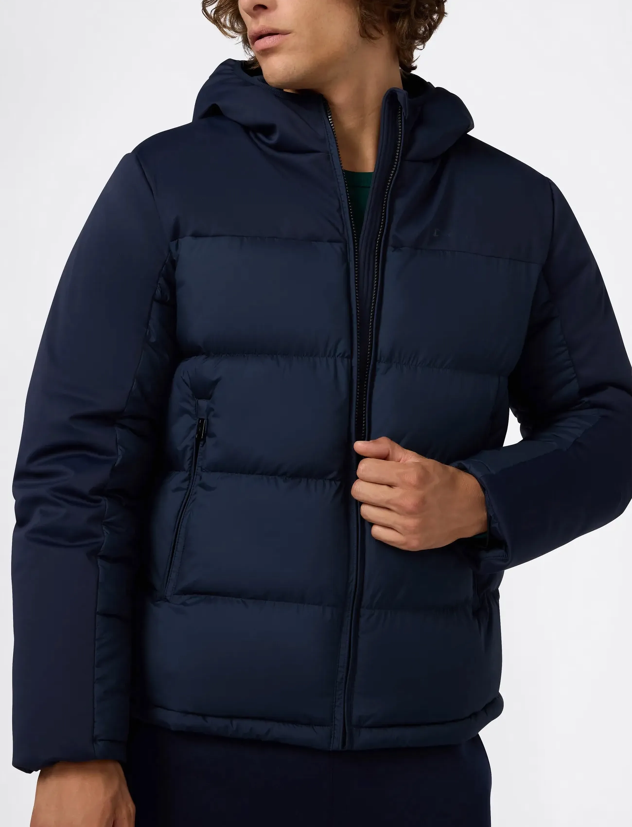 Champion - Hooded Jacket - vinterjakker - sky captain - 4