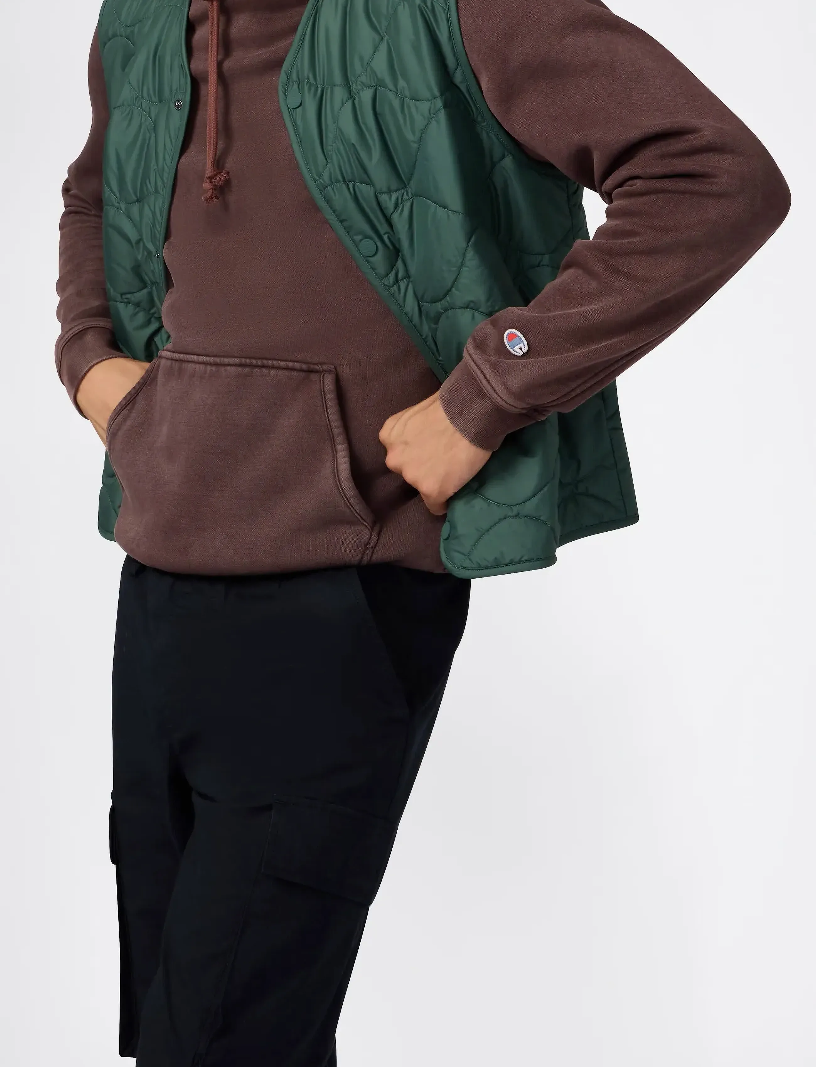 Champion - Hooded Sweatshirt - hoodies - chocolate ganache - 5