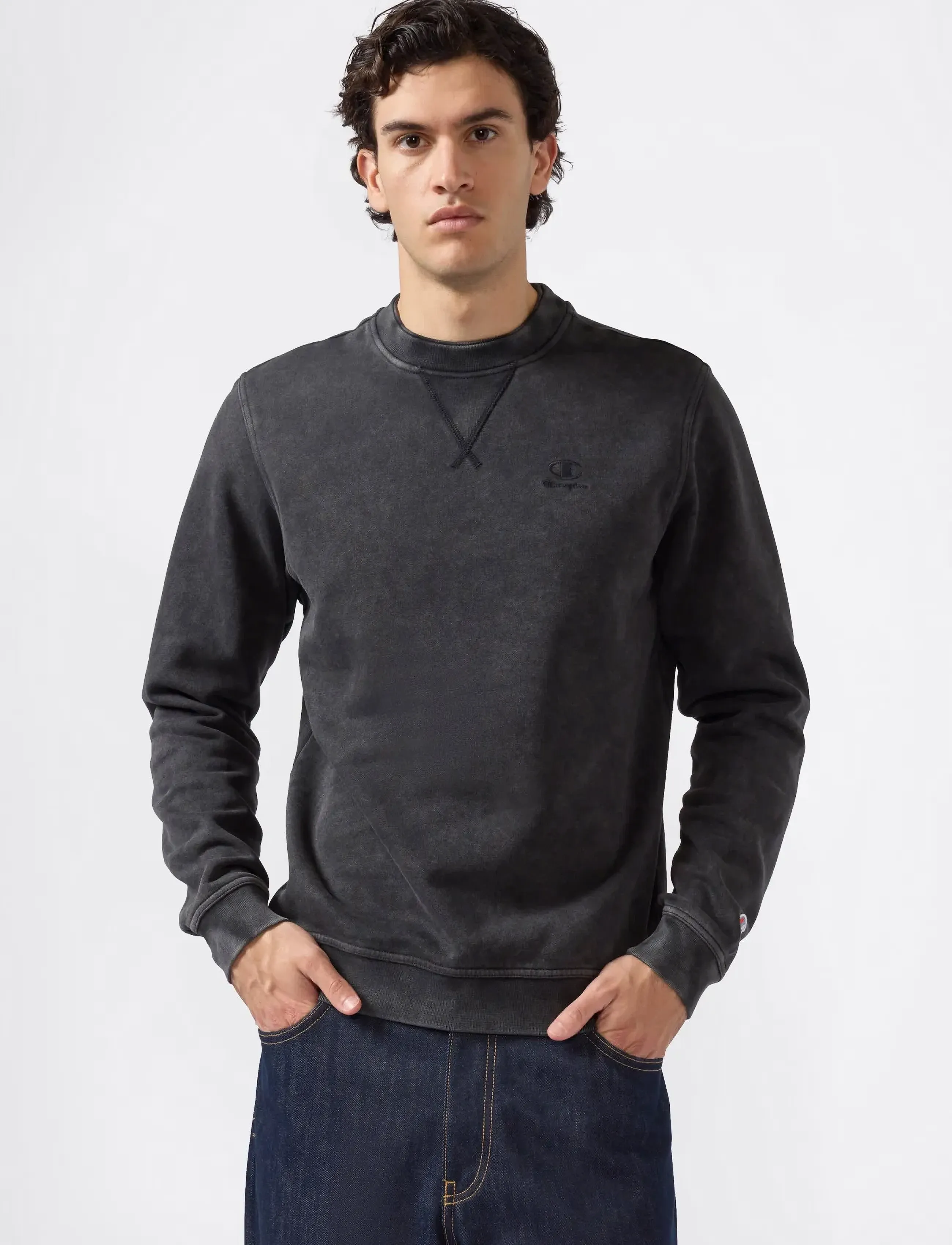 Champion Crewneck Sweatshirt - Sweatshirts - BLACK BEAUTY / black
