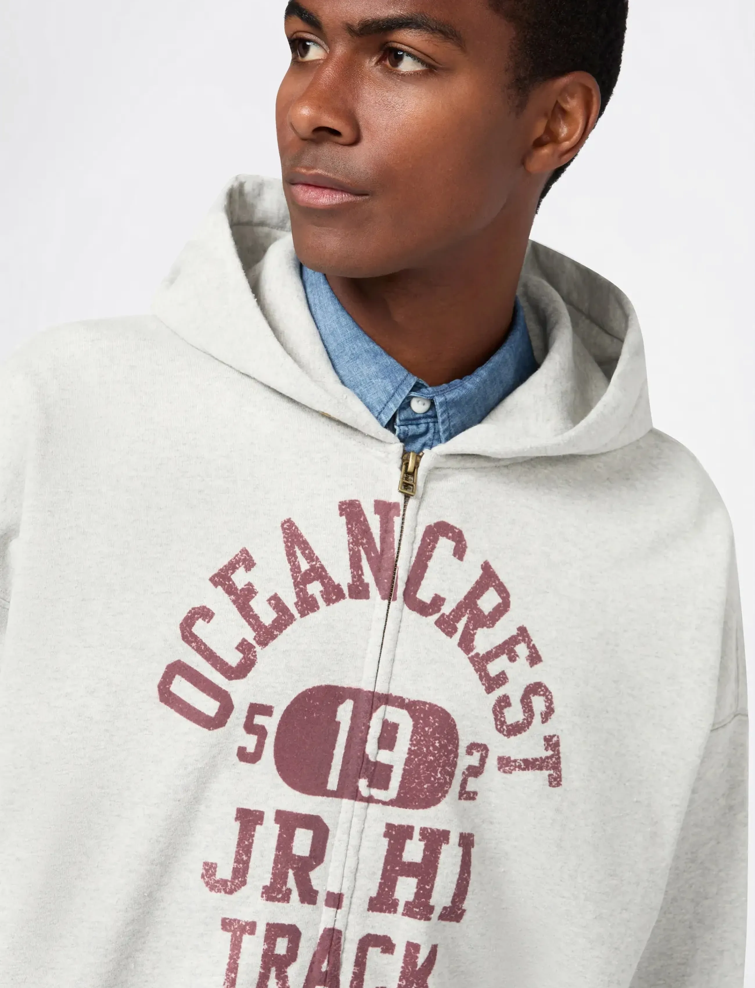 Champion - Full Zip Hoodie Sweatshirt - bluzy z kapturem - em028-lngym - 5