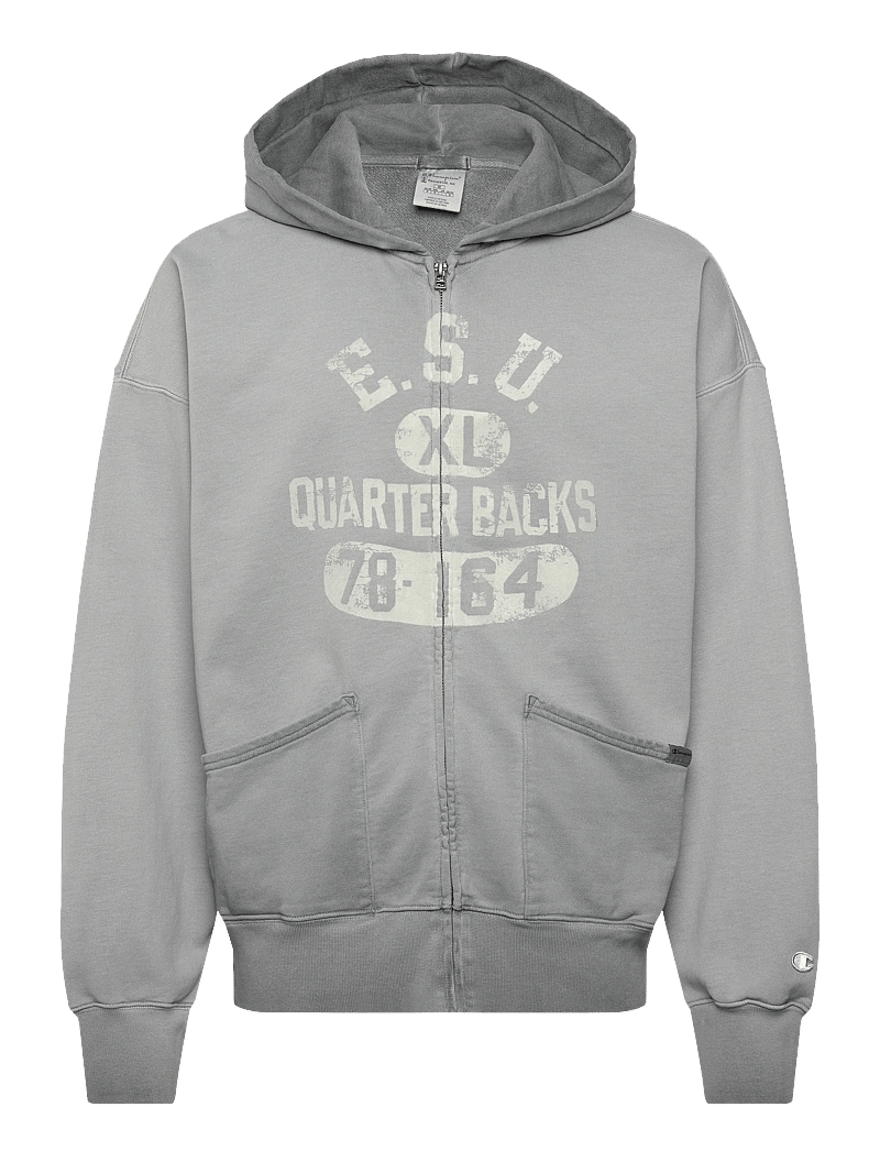 Champion - Full Zip Hoodie Sweatshirt - hættetrøjer - kk022-fgy - 1