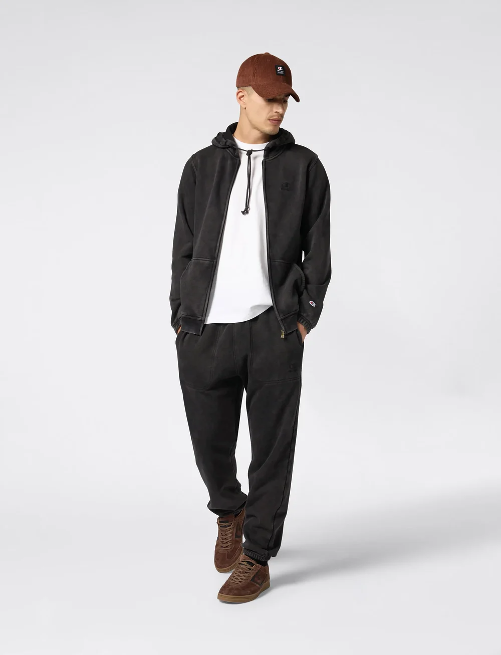 Champion - Full Zip Hoodie Sweatshirt - kapuutsiga dressipluusid - black beauty - 0
