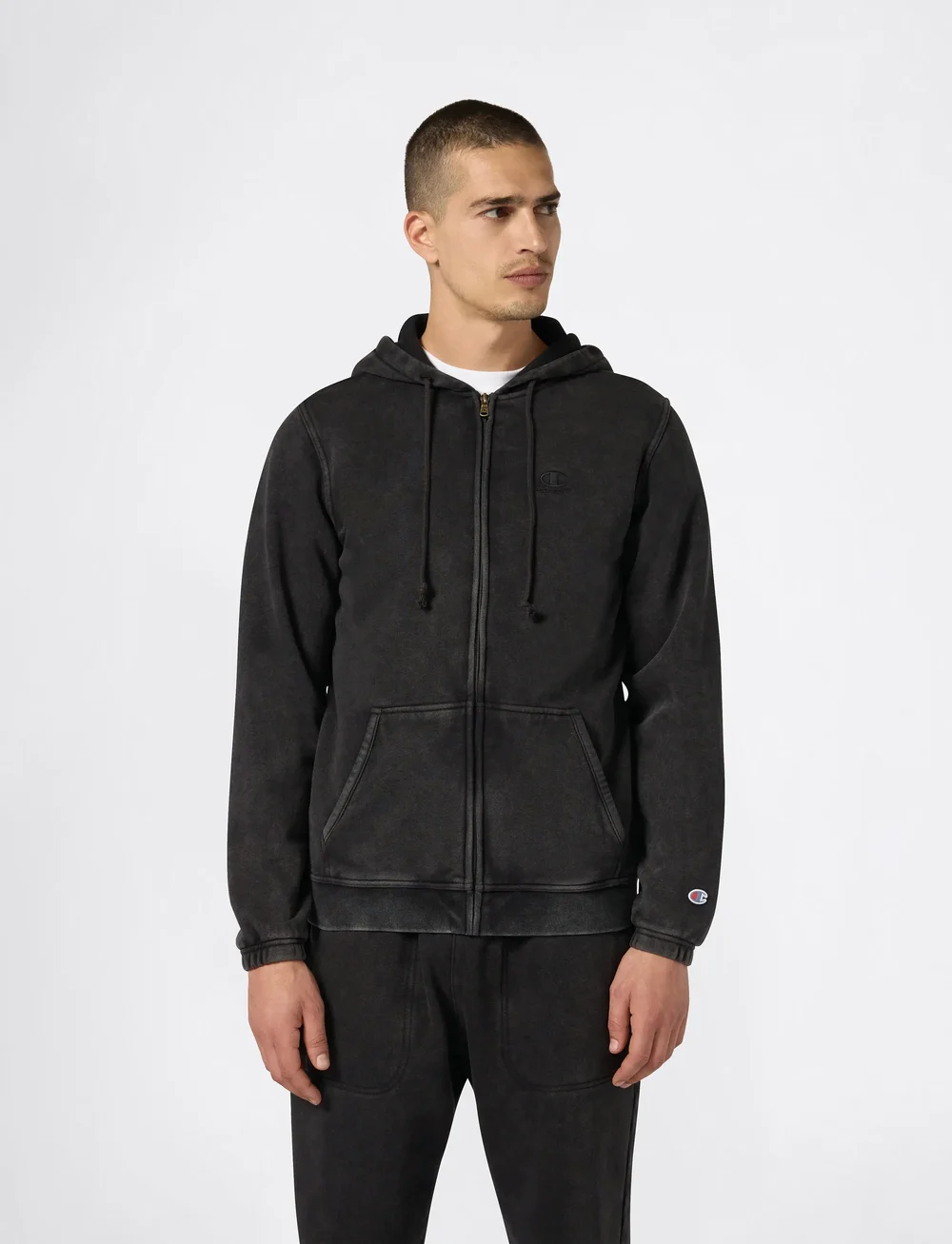 Champion - Full Zip Hoodie Sweatshirt - kapuutsiga dressipluusid - black beauty - 4
