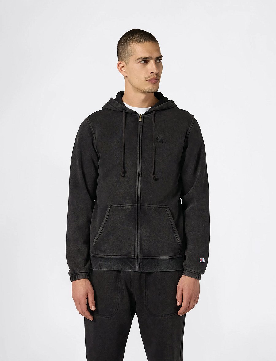 Champion - Full Zip Hoodie Sweatshirt - kapuzenpullover - black beauty - 4