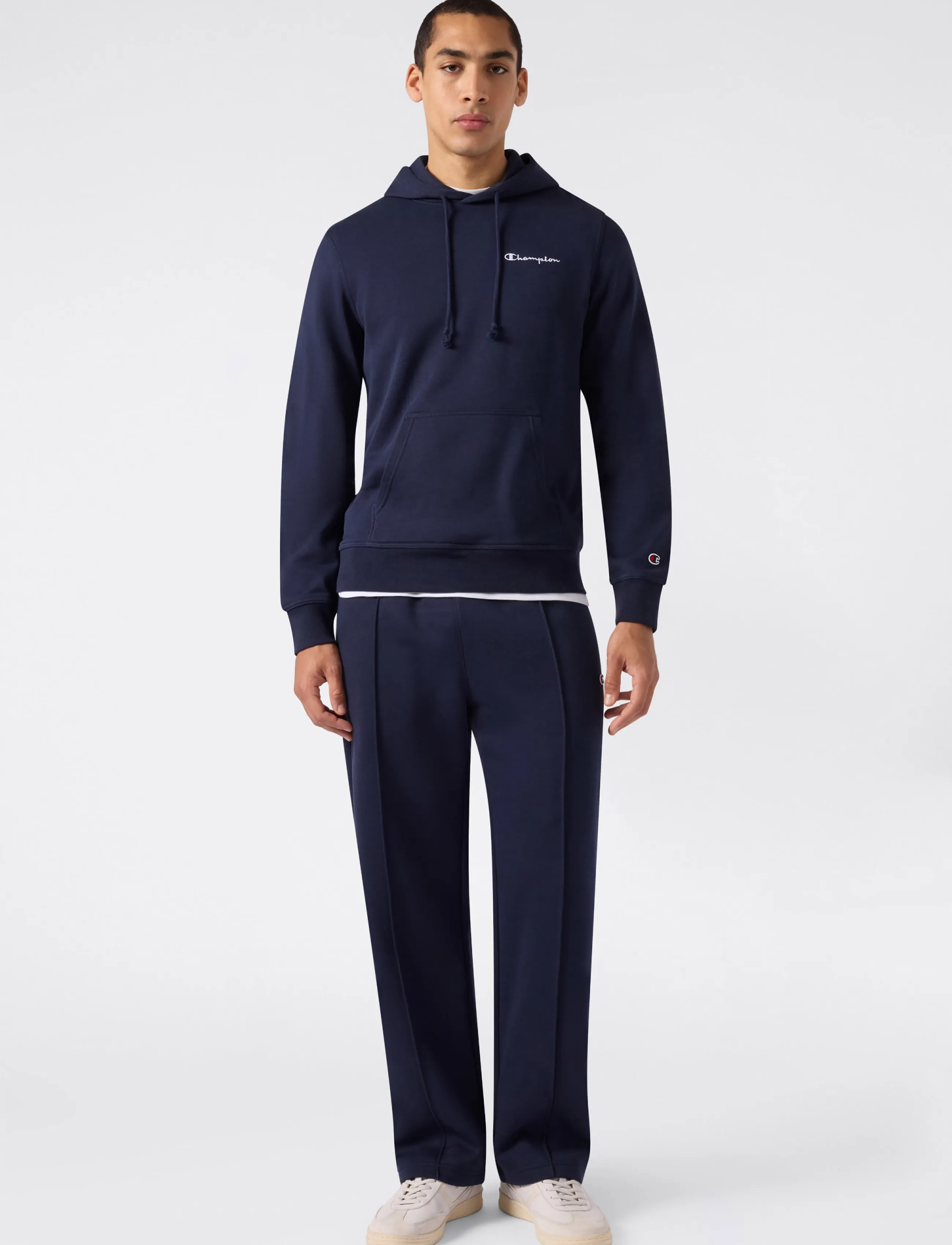 Champion Hooded Sweatshirt, Mænd, Hættetrøje, Navy, Str: XS