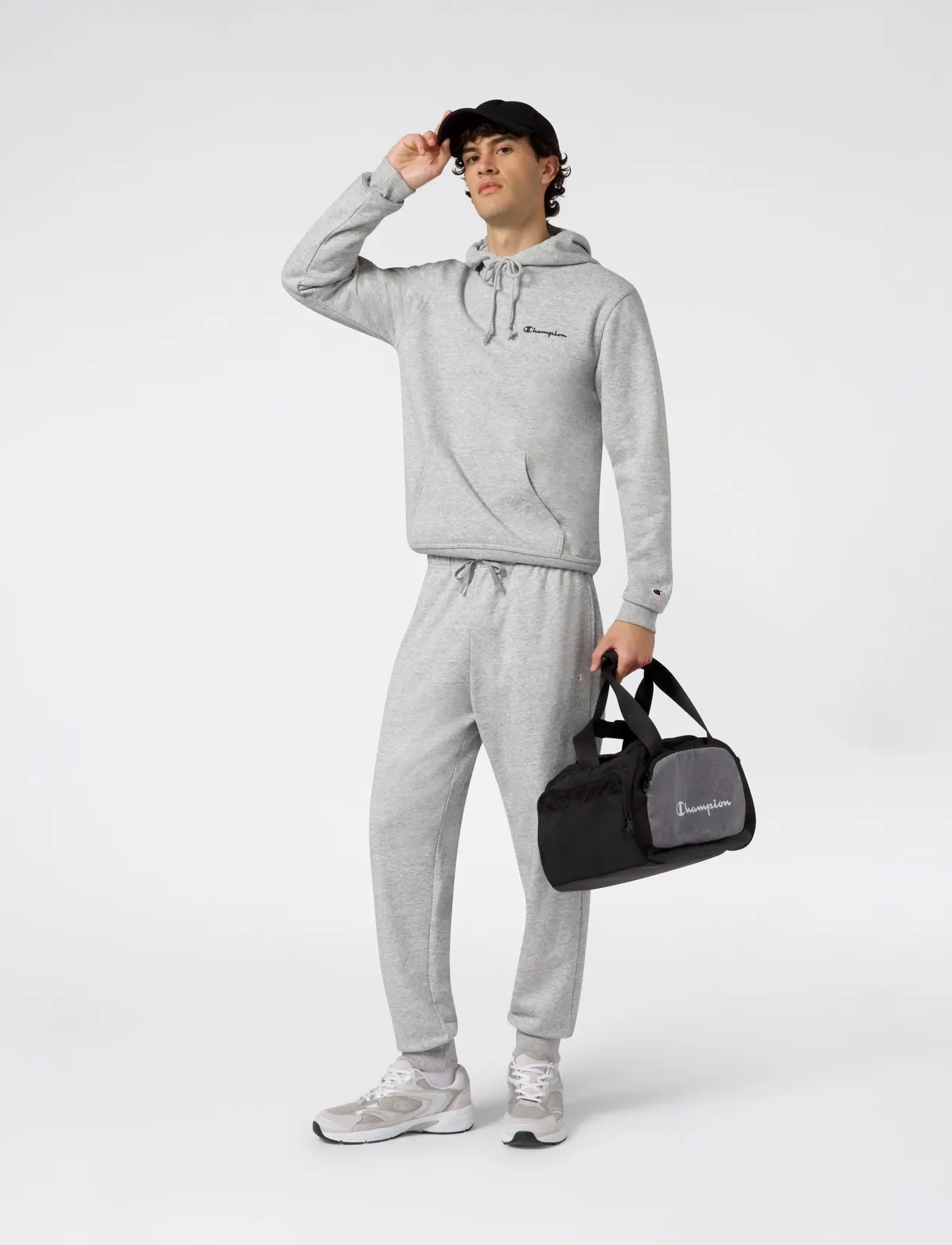 Champion Hooded Sweatshirt - Champion - EM021-NOXM-NS / grey