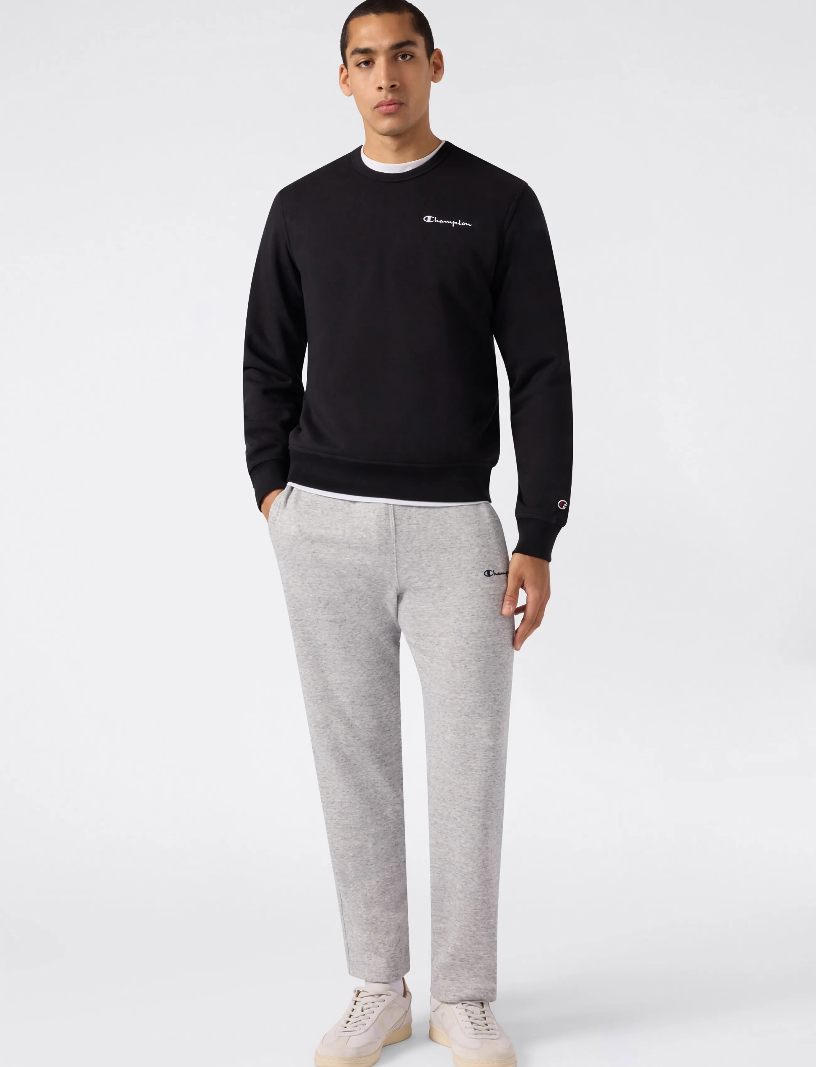 Champion Crewneck Sweatshirt, XS, Black, Sweatshirts & Hættetrøjer > Sweatshirts, Herre