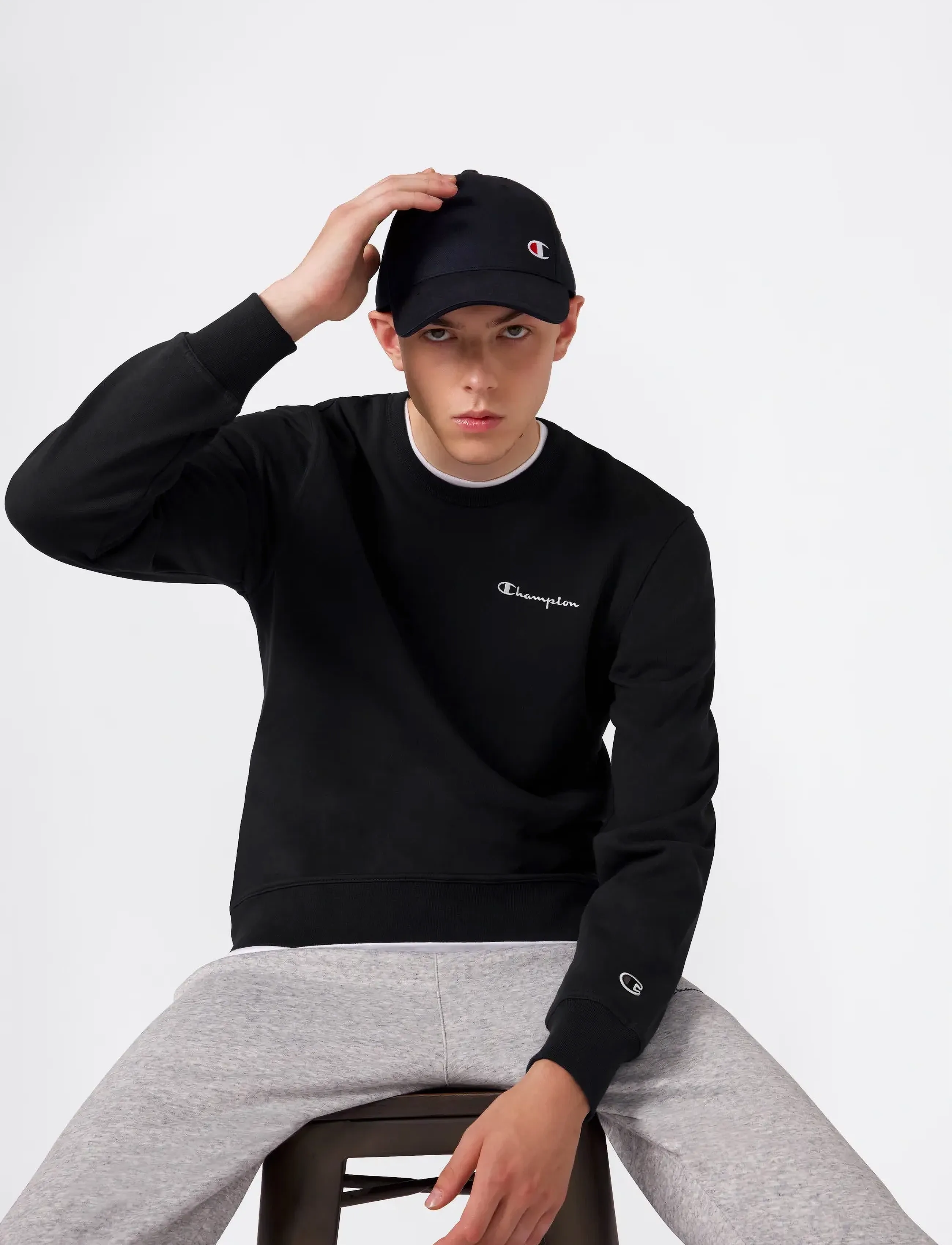 Champion - Crewneck Sweatshirt - shoppa efter stil - kk001-nbk-ns - 4