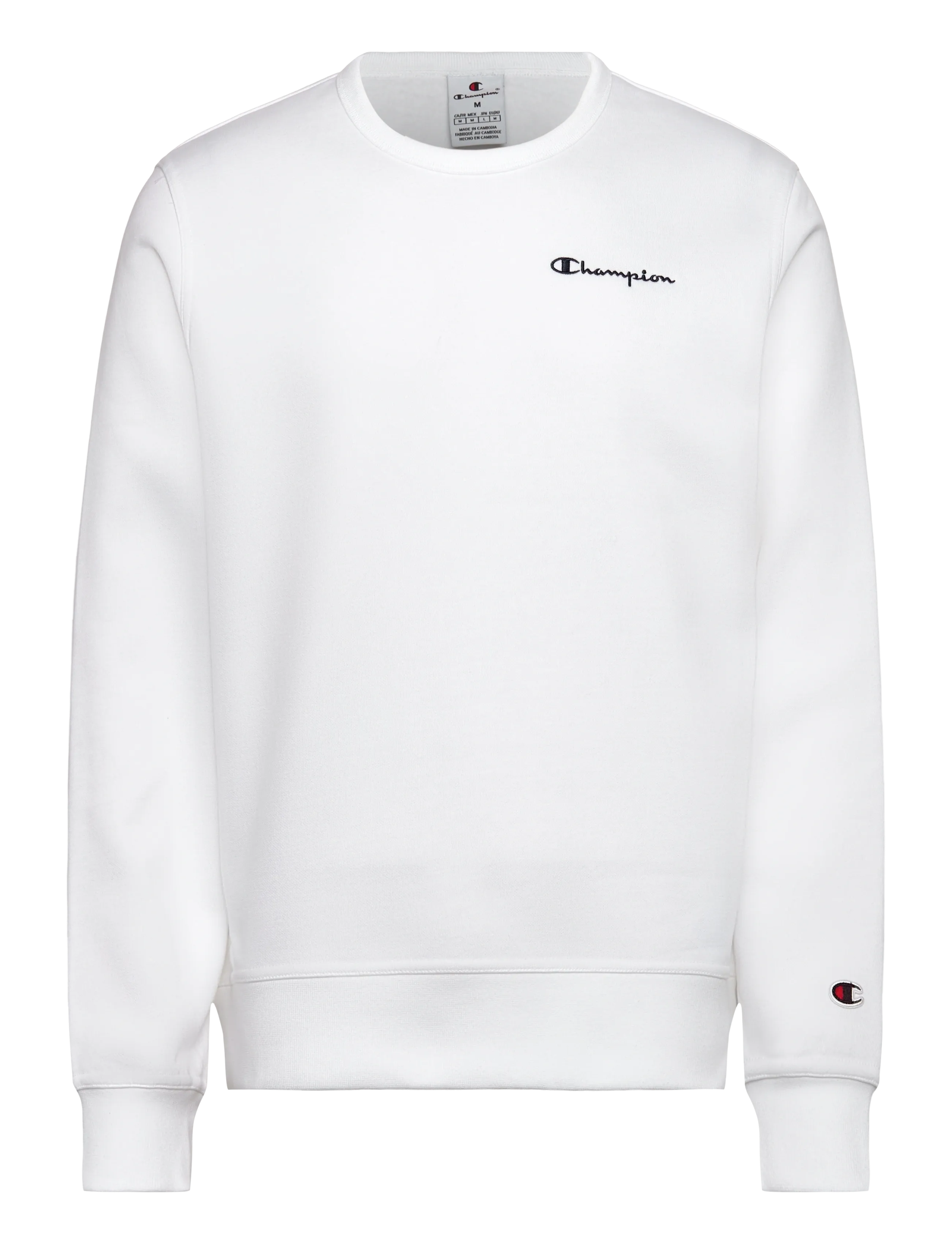 Champion Crewneck Sweatshirt, Mænd, Crewneck Sweatshirt, Hvid, Str: XS