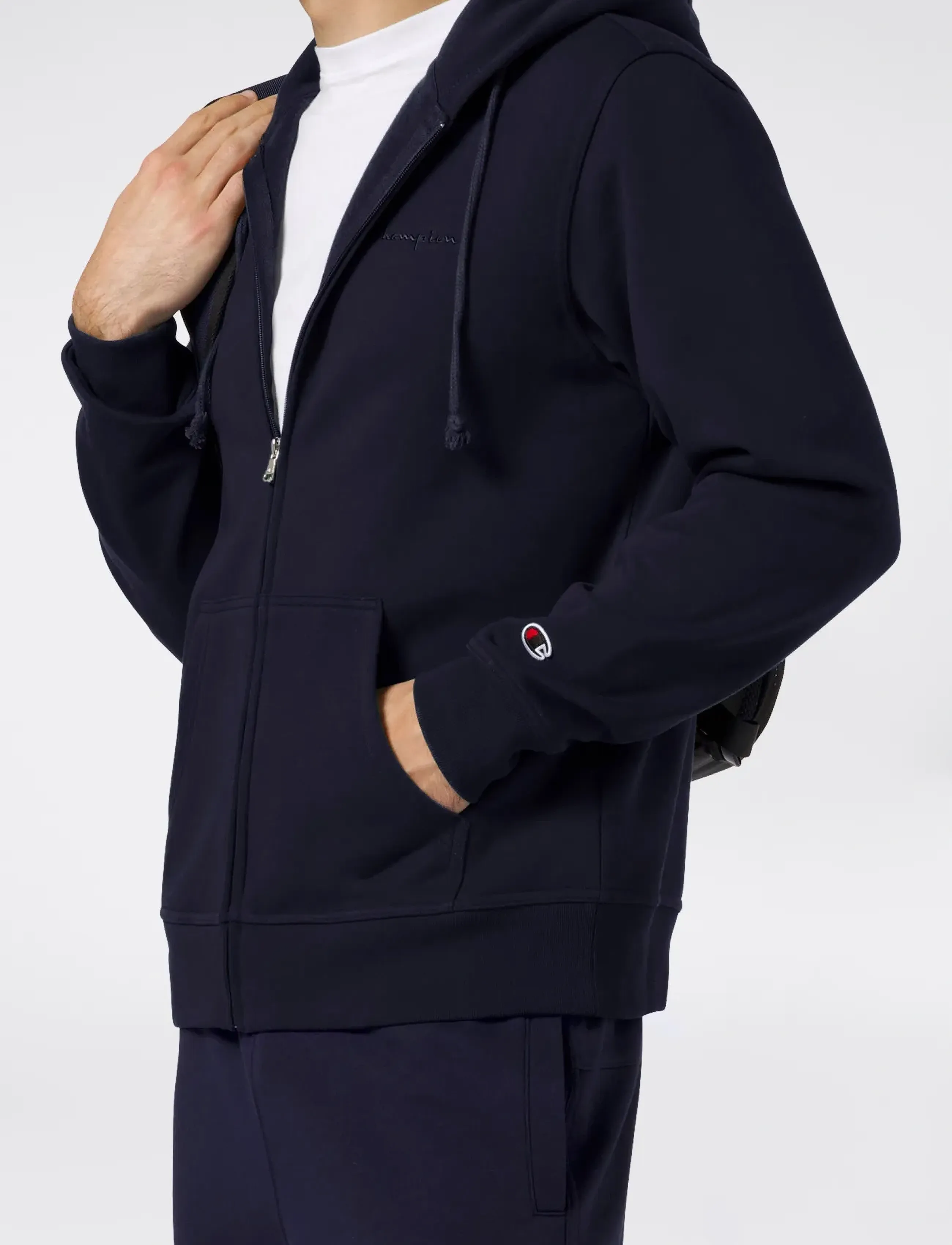 Champion - Full Zip Hoodie Sweatshirt - džemperiai su gobtuvu - bs501-nny-ns - 4
