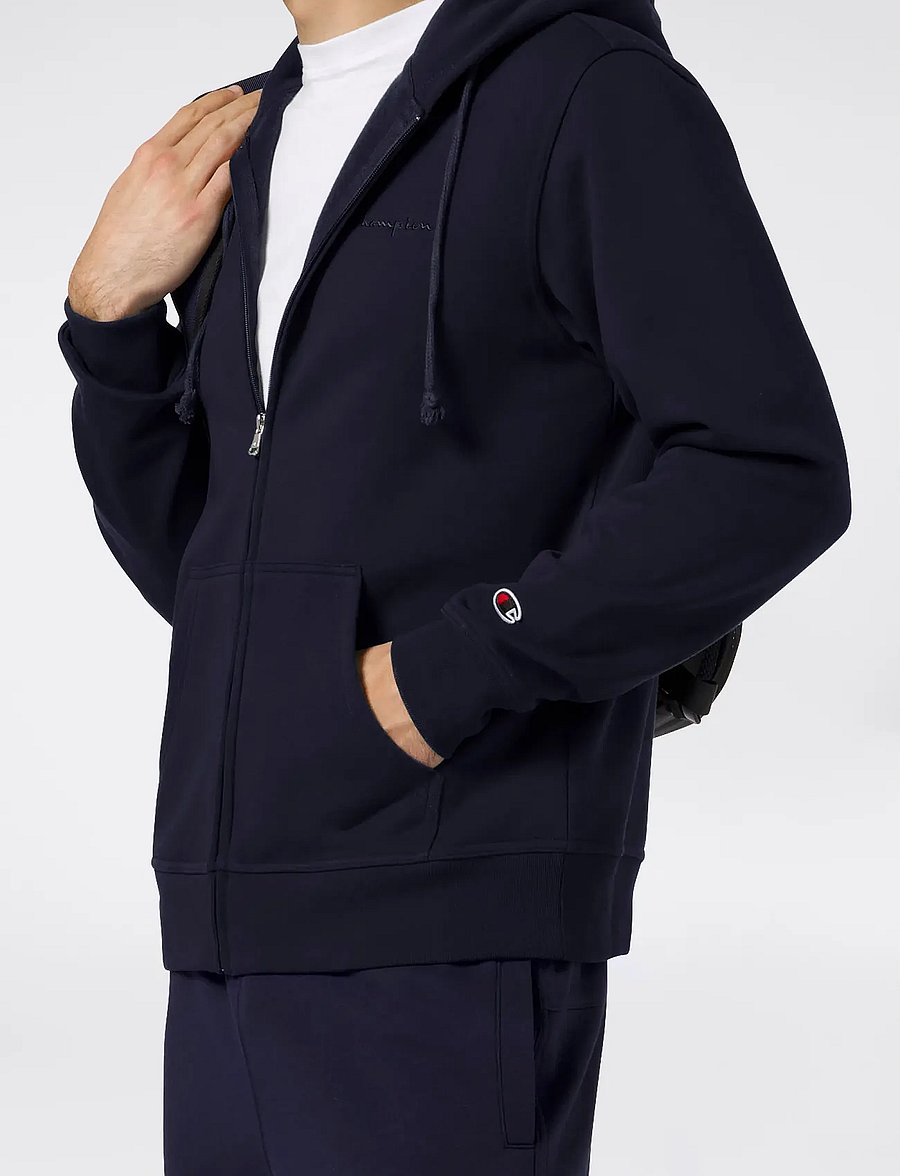 Champion - Full Zip Hoodie Sweatshirt - džemperiai su gobtuvu - bs501-nny-ns - 4