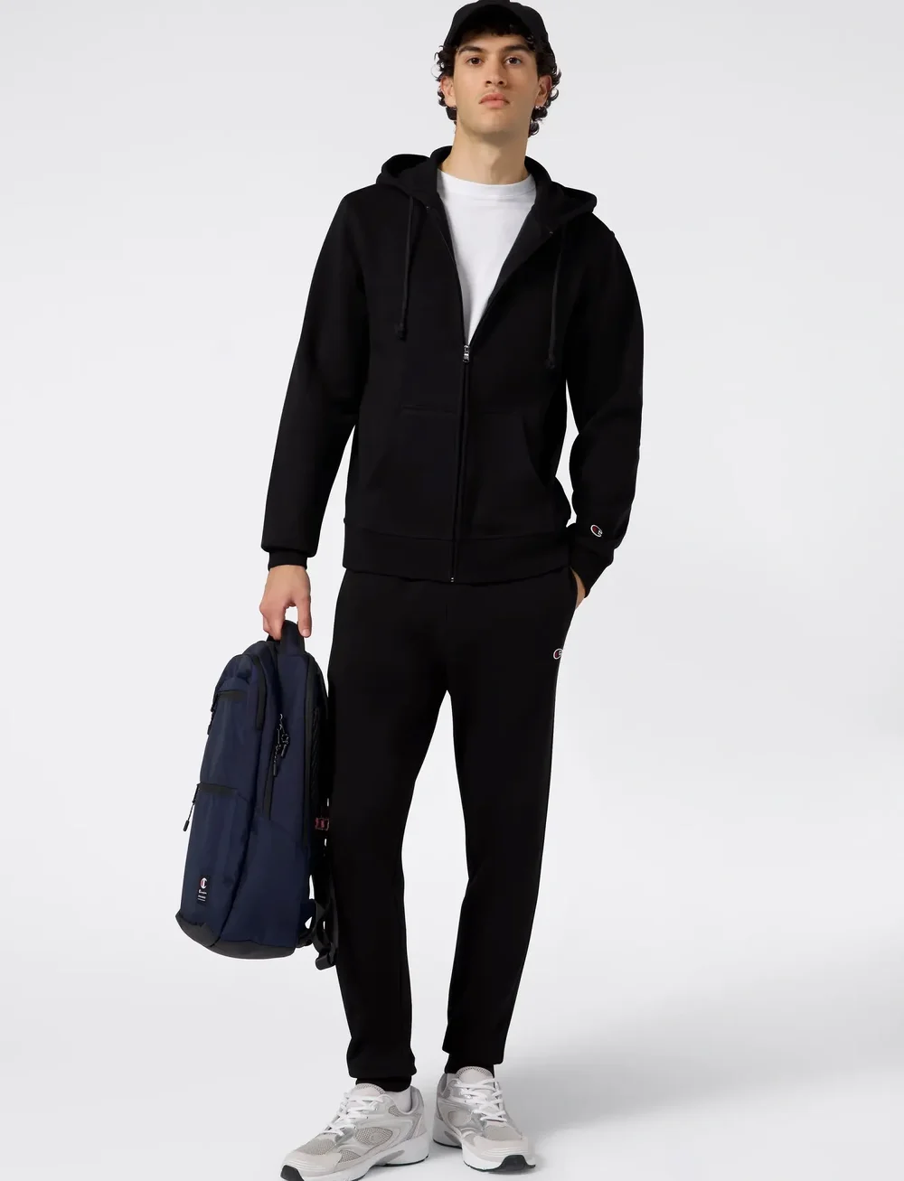 Champion - Full Zip Hoodie Sweatshirt - hoodies - kk001-nbk-ns - 5