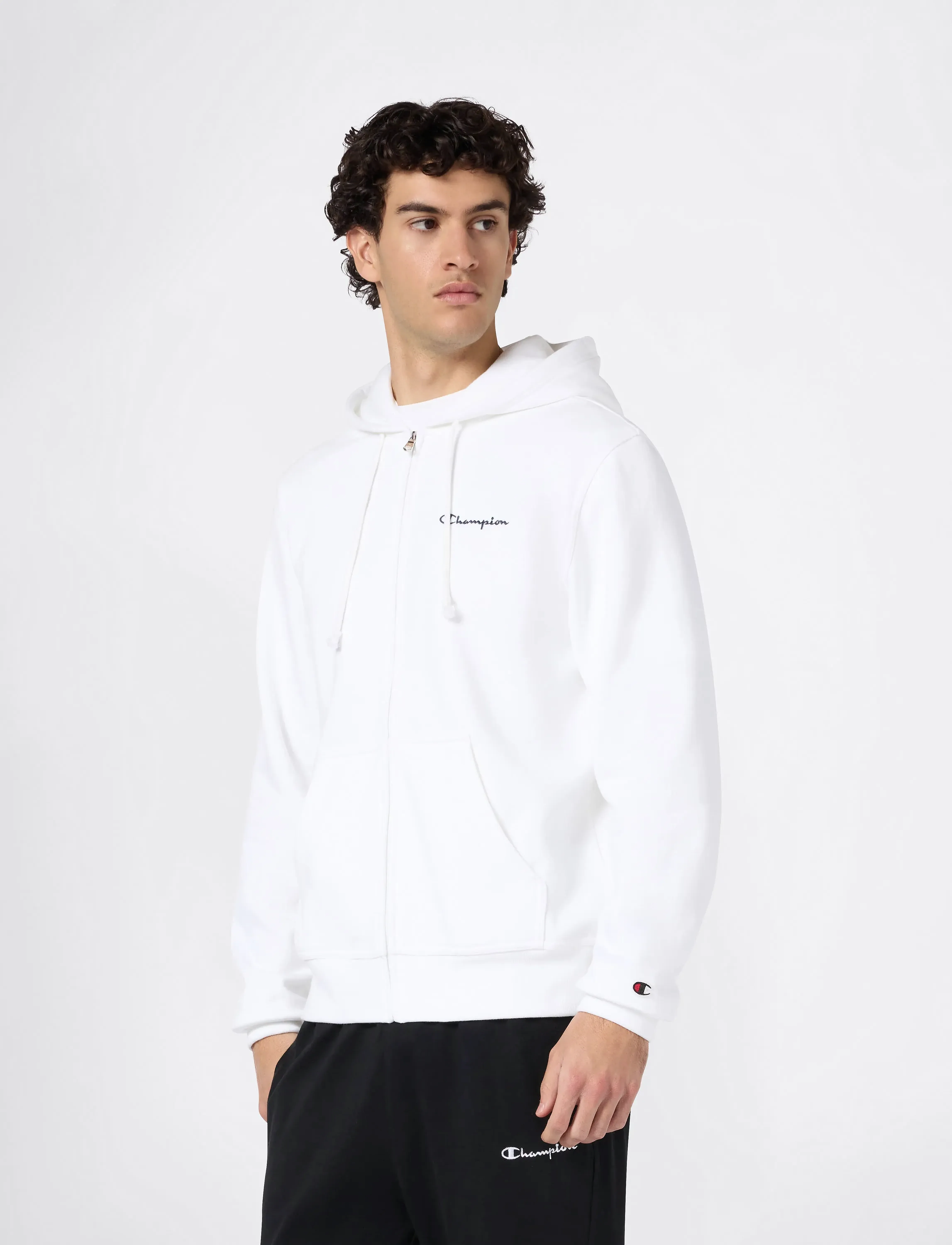 Champion - Full Zip Hoodie Sweatshirt - džemperiai su gobtuvu - ww001-wht-ns - 4