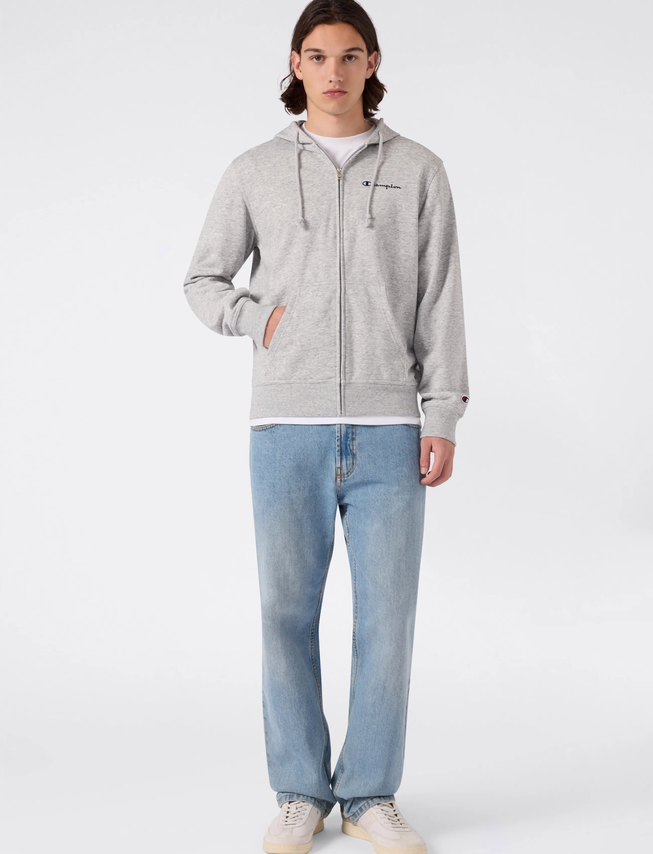 Champion - Full Zip Hoodie Sweatshirt - huvtröjor - em021-noxm-ns - 0