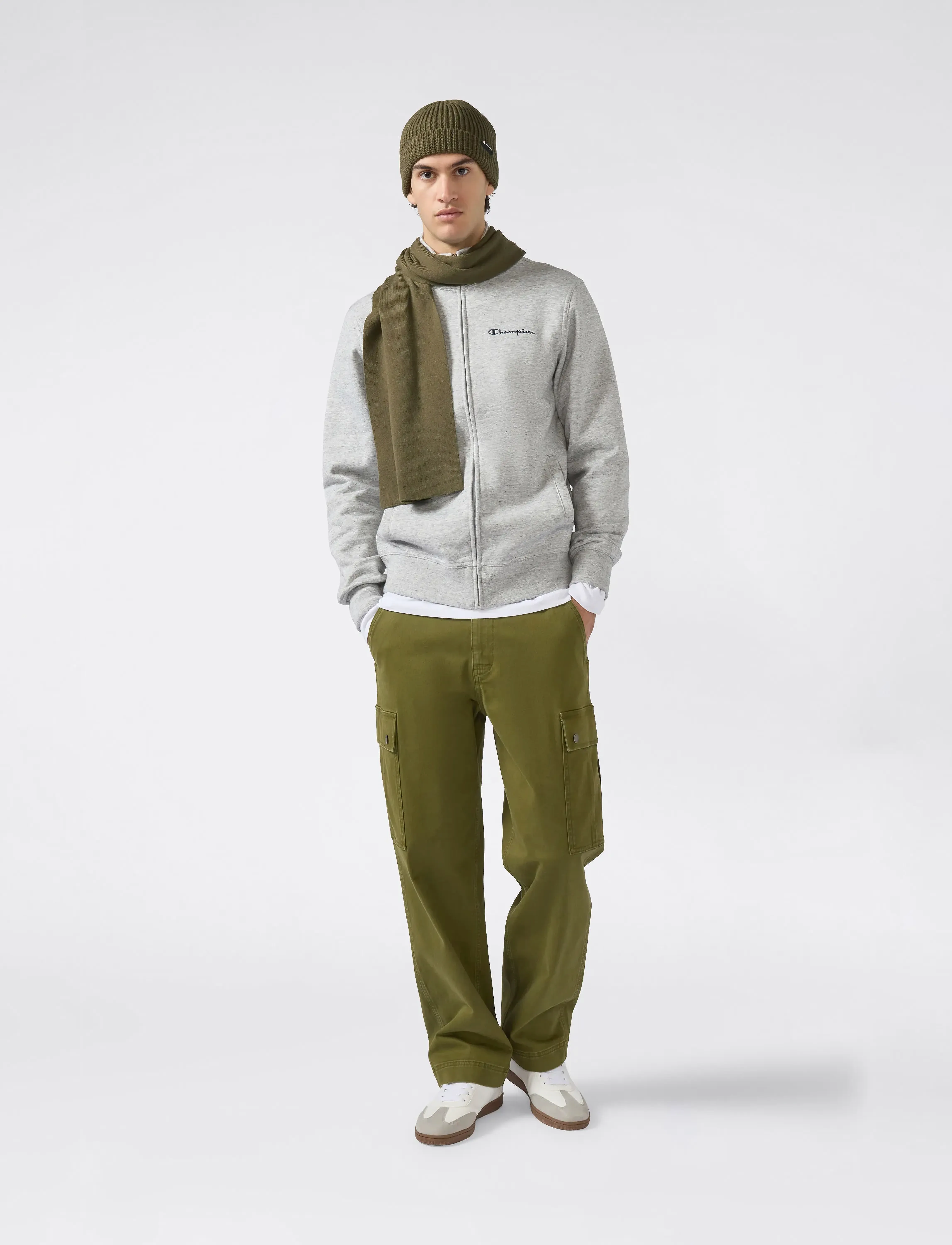 Champion Full Zip Sweatshirt - Kleidung - EM021-NOXM / grey