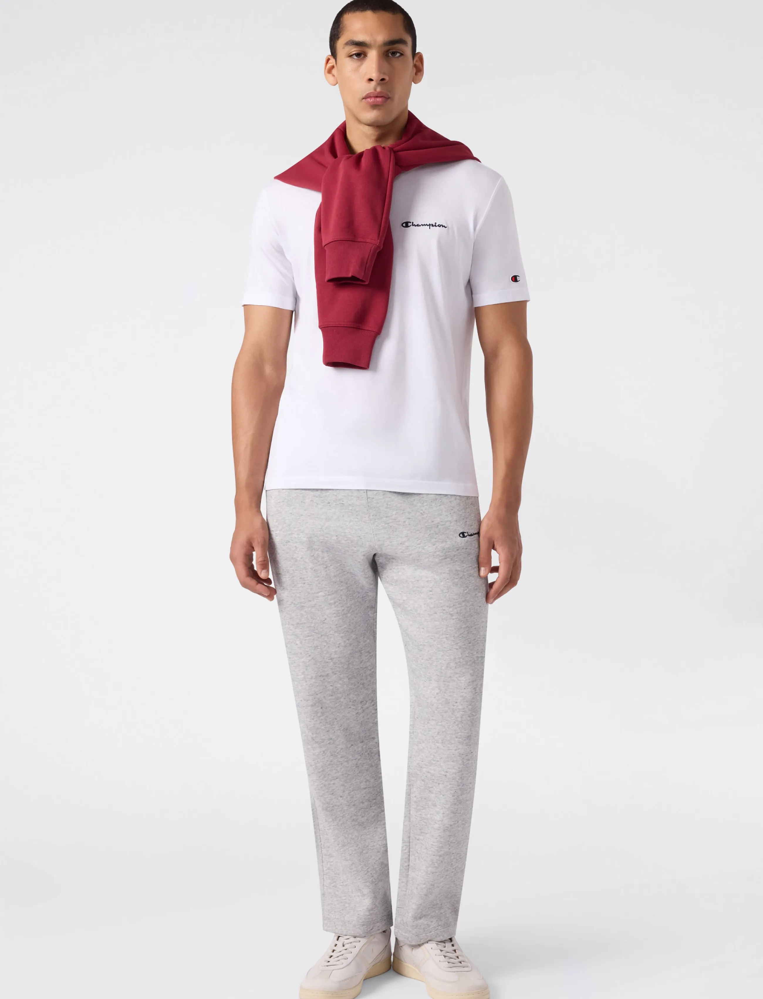 Champion Straight Hem Pants, M, Grey, Underdele > Joggingbukser, Herre