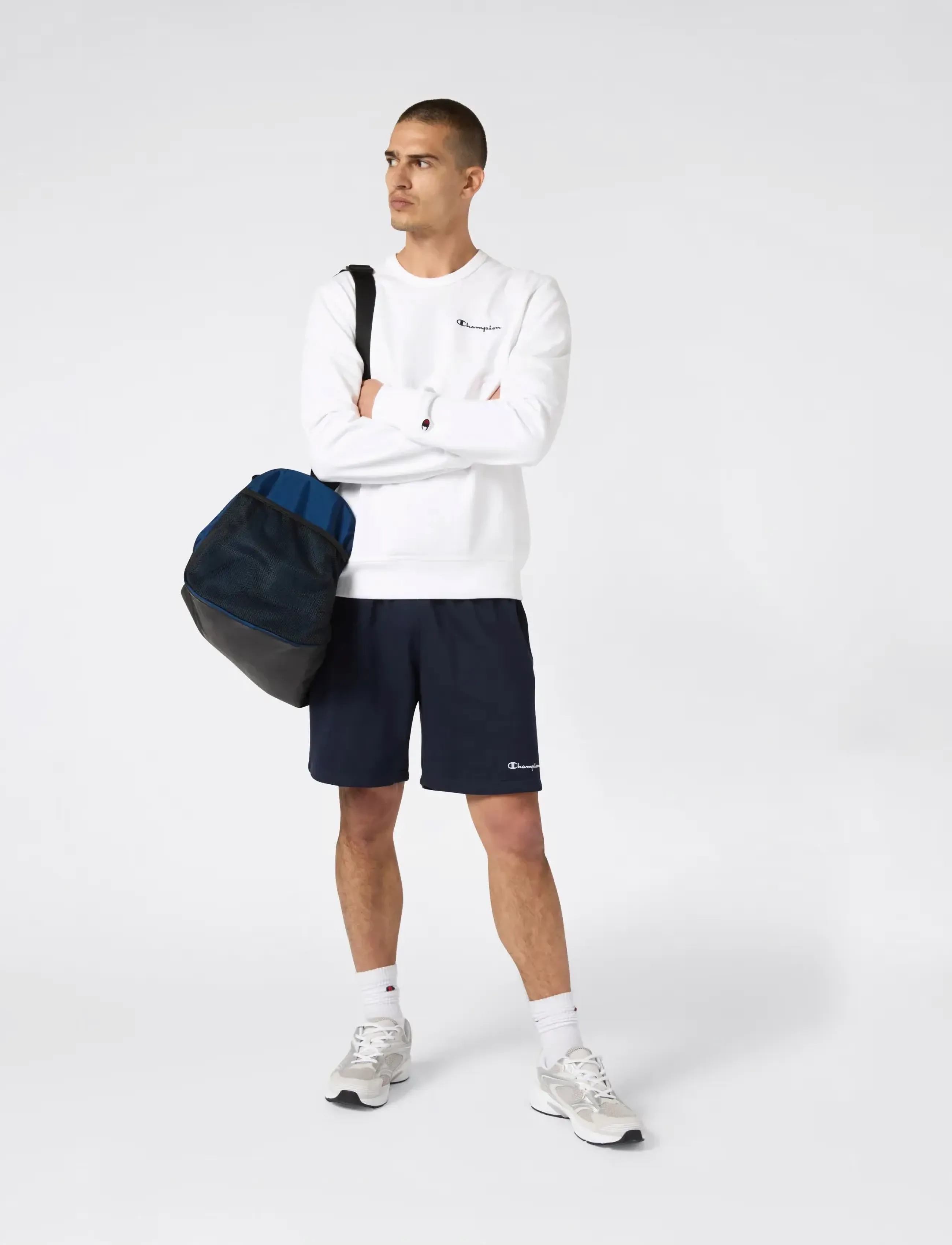 Champion Bermuda, Herren, Bermuda Sweatshorts, Marineblau, Gr.XS