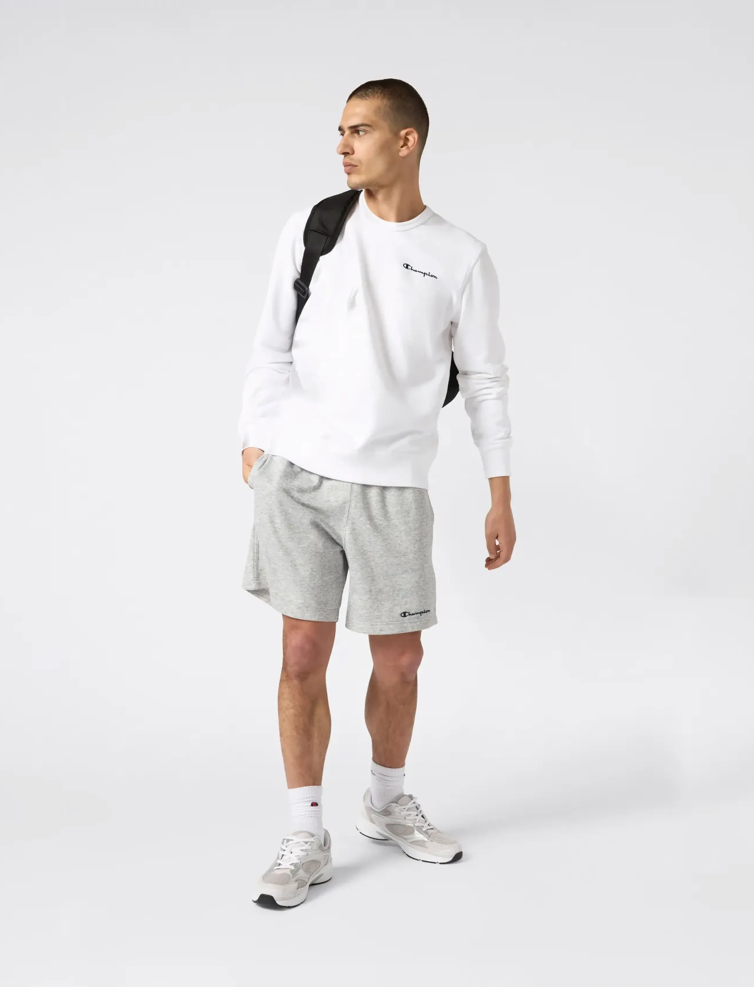 Champion Bermuda, Herren, Bermuda Sweatshorts, Grau, Gr.XS