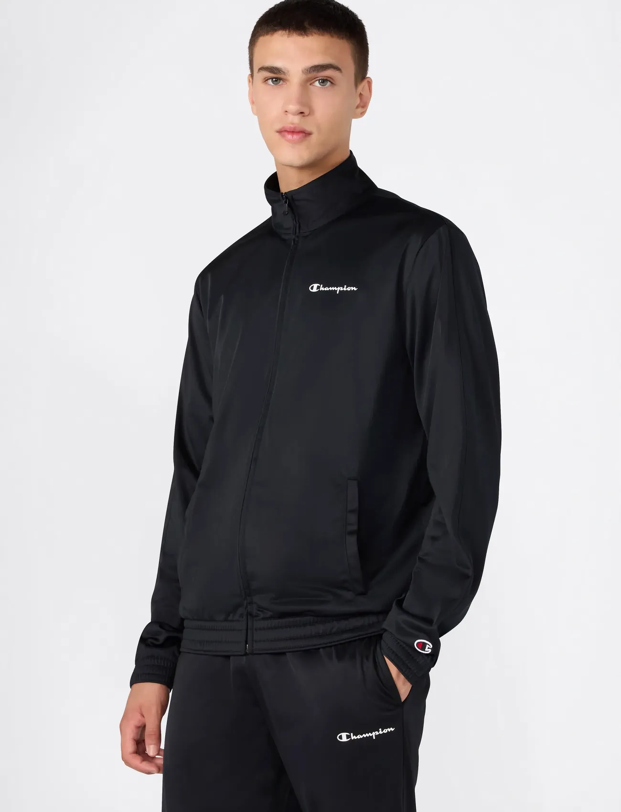 Champion Tracksuit, L, Sweatshirts & Hoodies, Schwarz - Tracksuits Sets, Männerswear