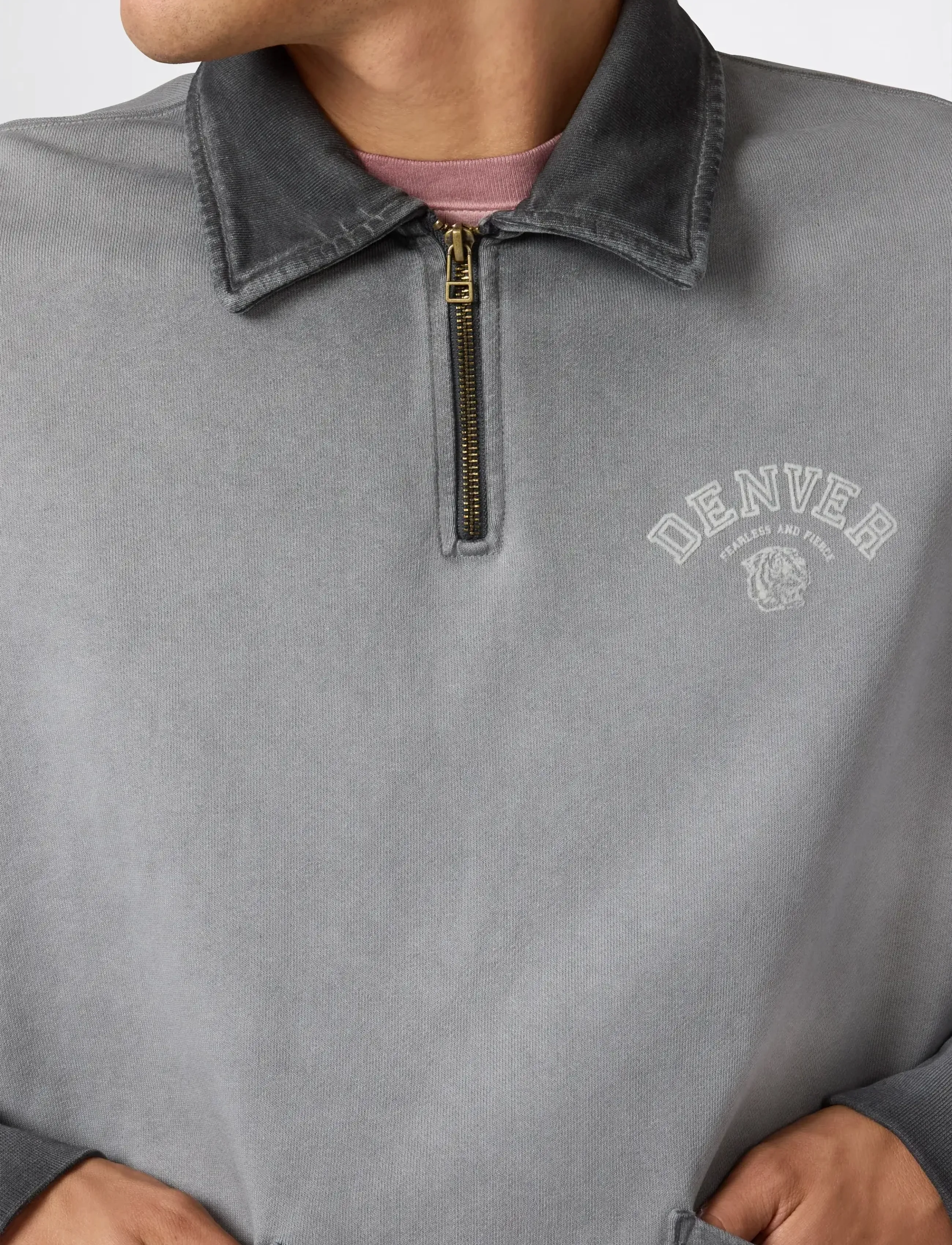 CHAMPION Polo Neck Sweatshirt herr – bild 5