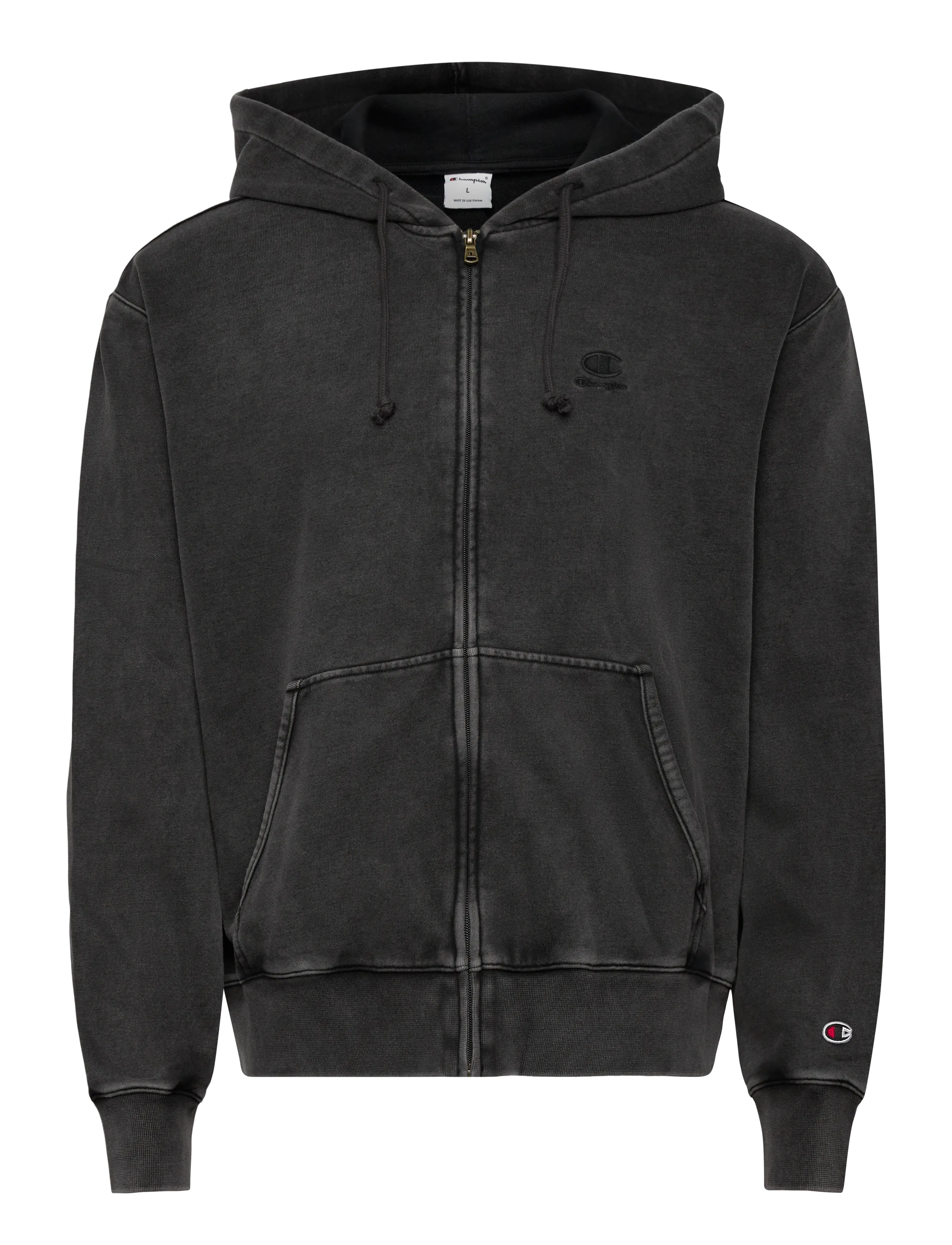 Champion Full Zip Hoodie Sweatshirt, M, Black, Sport Sweatshirts & Hoodies > Sport Hoodies, Herre