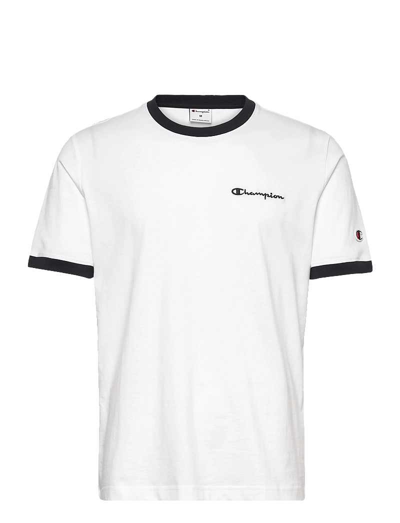 Champion - SS Tee - t-shirts - ww001-wht/nbk - 1