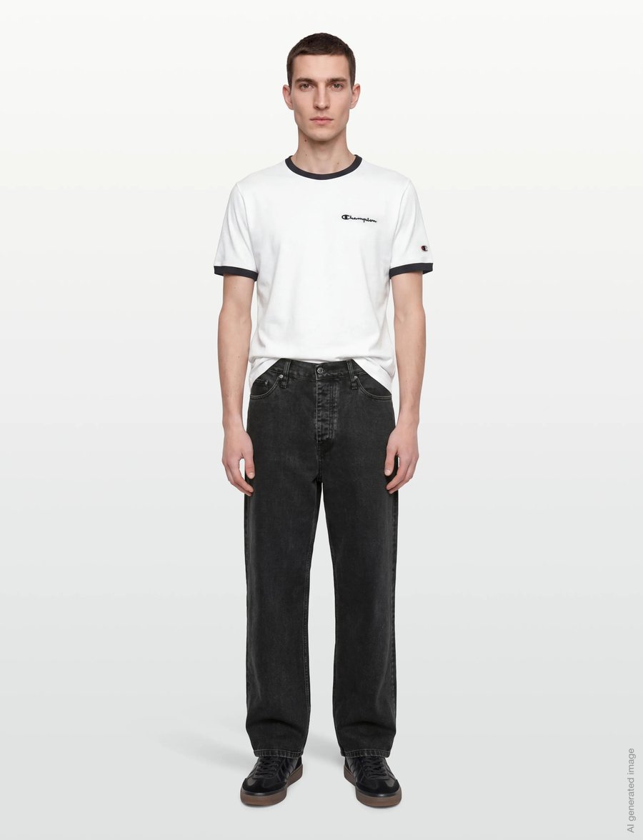 Champion - SS Tee - tops & t-shirts - ww001-wht/nbk - 0