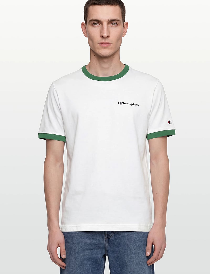 Champion - SS Tee - oberteile & t-shirts - ww010-wht/foli - 3