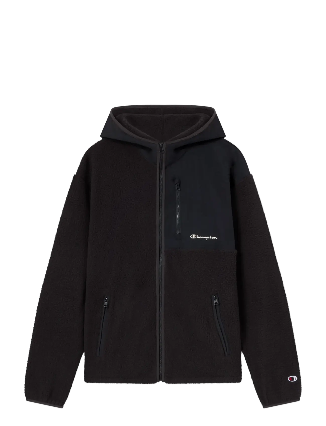 Champion - Hooded Full Zip Top - fleece & midlayer - kk001-nbk/nbk - 1