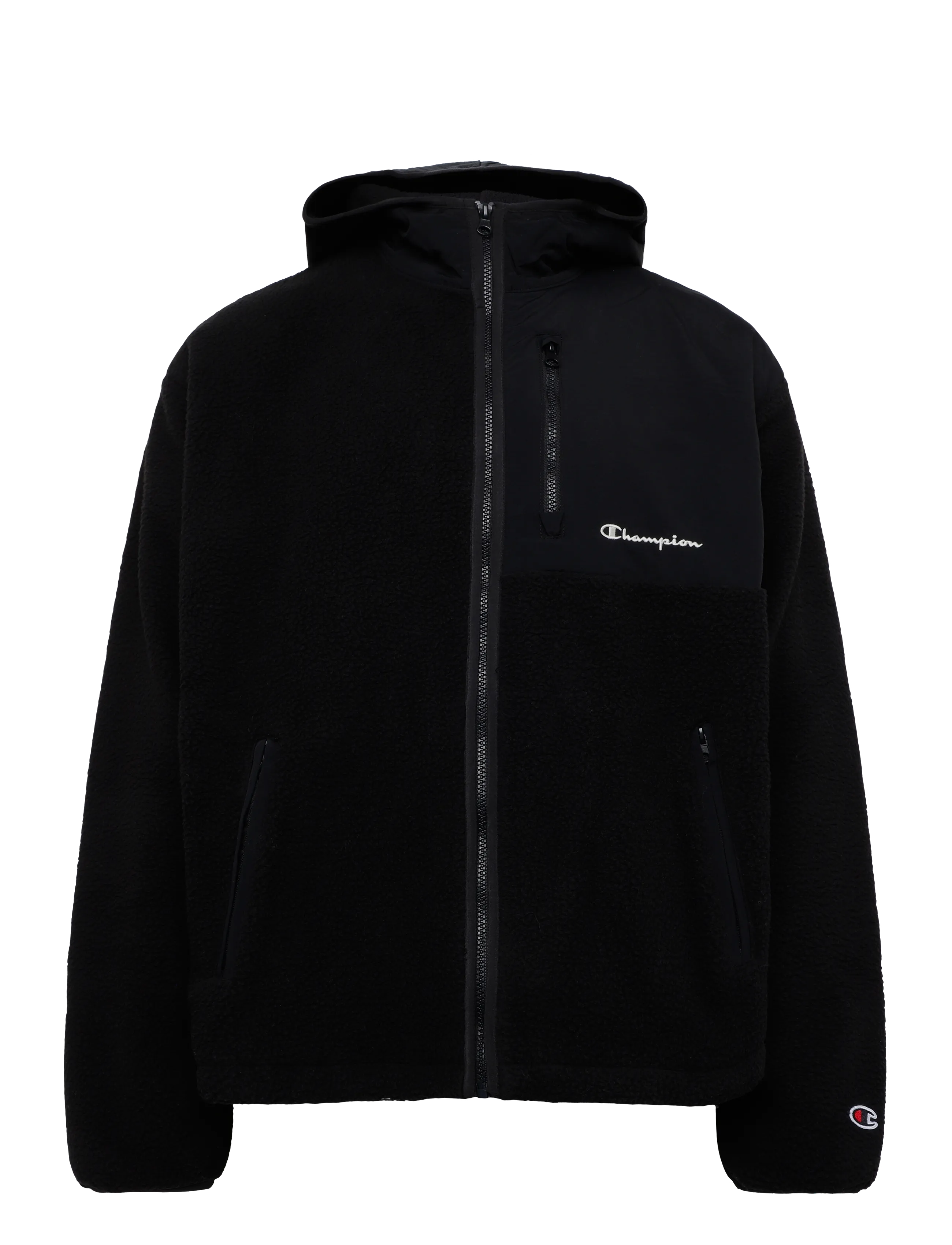 Champion Hooded Full Zip Top - Fleece-Pullover - KK001-NBK/NBK / black