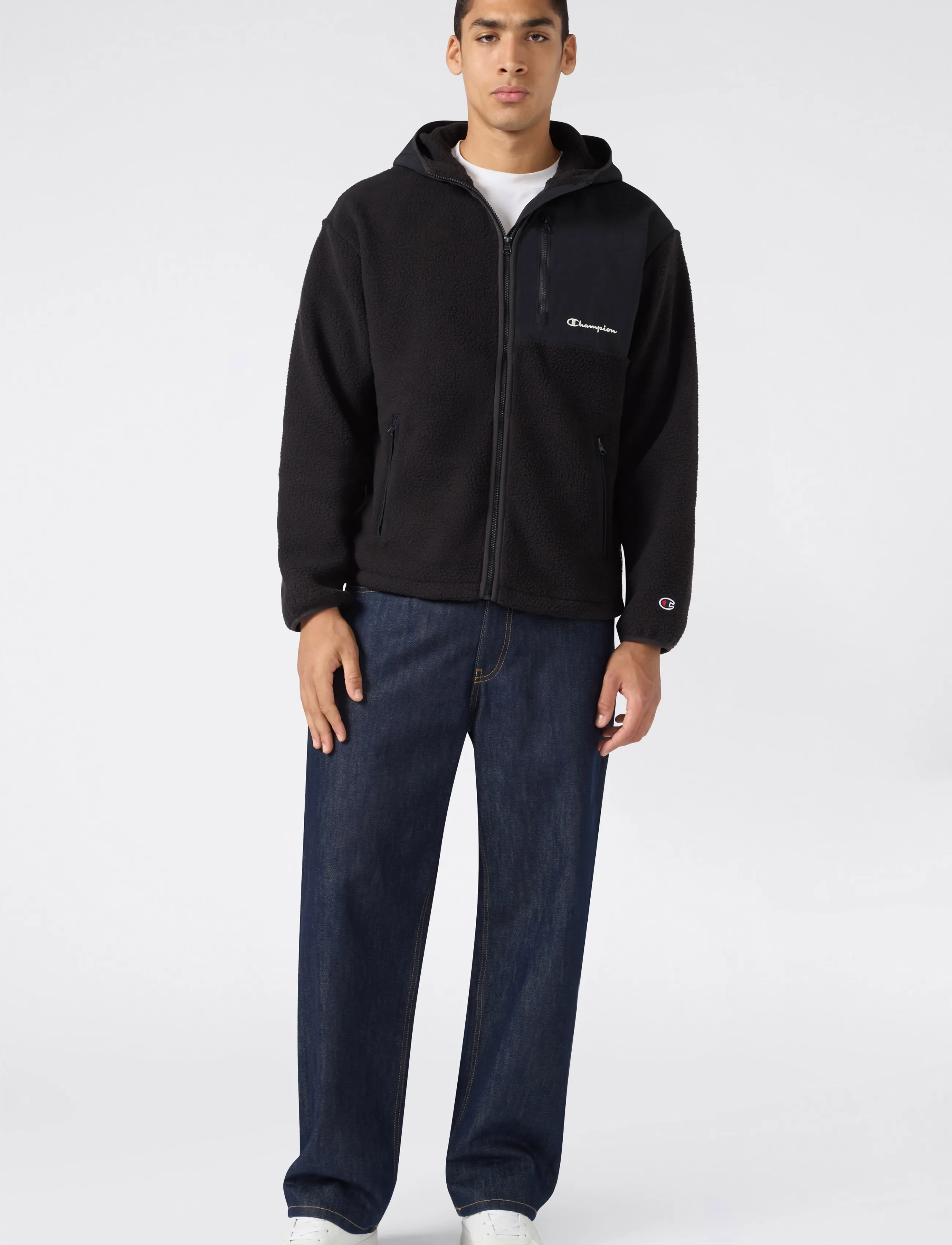 Champion - Hooded Full Zip Top - fleece & midlayer - kk001-nbk/nbk - 3