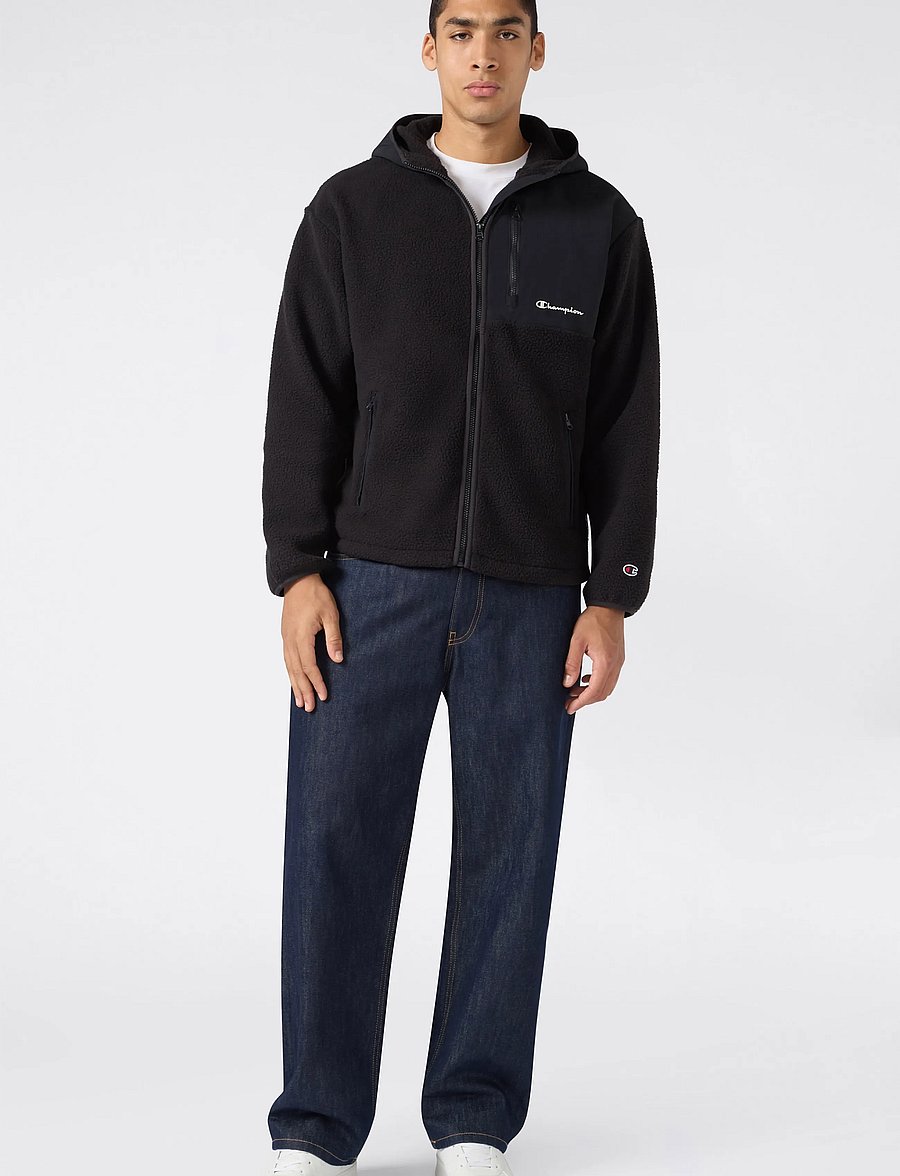 Champion - Hooded Full Zip Top - fleece & midlayer - kk001-nbk/nbk - 3