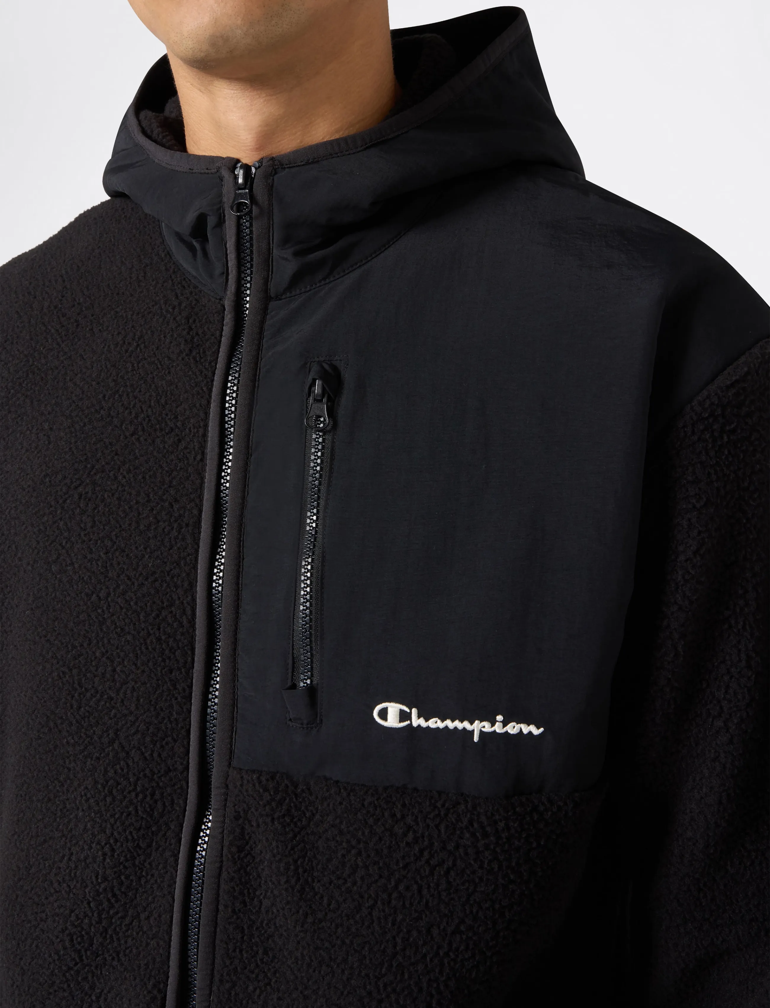 Champion - Hooded Full Zip Top - fleece & midlayer - kk001-nbk/nbk - 4