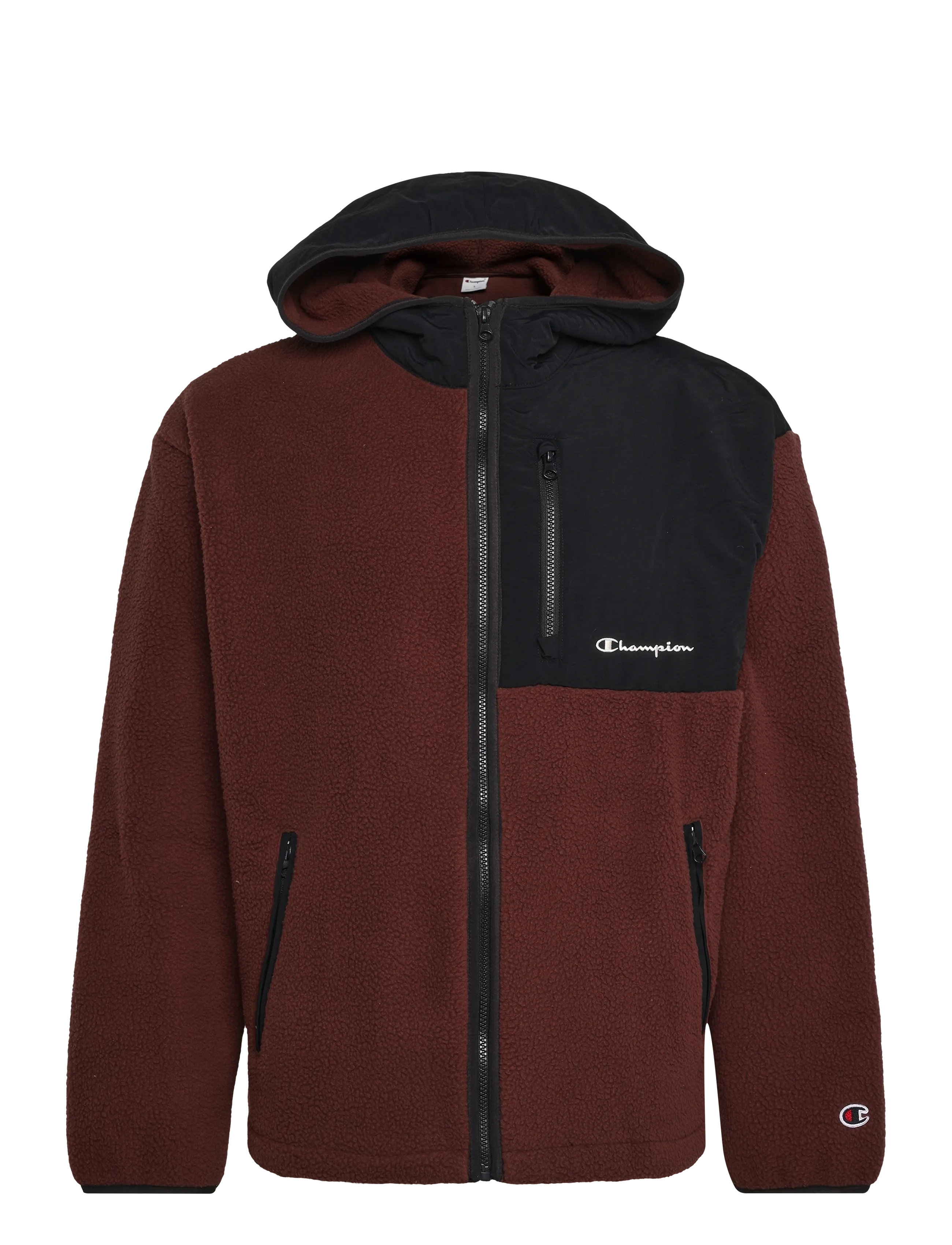 Champion Hooded Full Zip Top - Tøj - MS578-CHO/NBK / brown