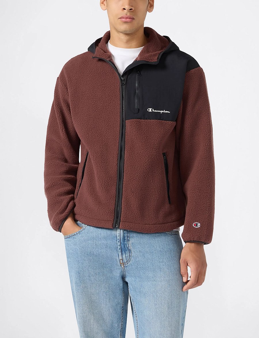 Champion - Hooded Full Zip Top - fleece & midlayer - ms578-cho/nbk - 0