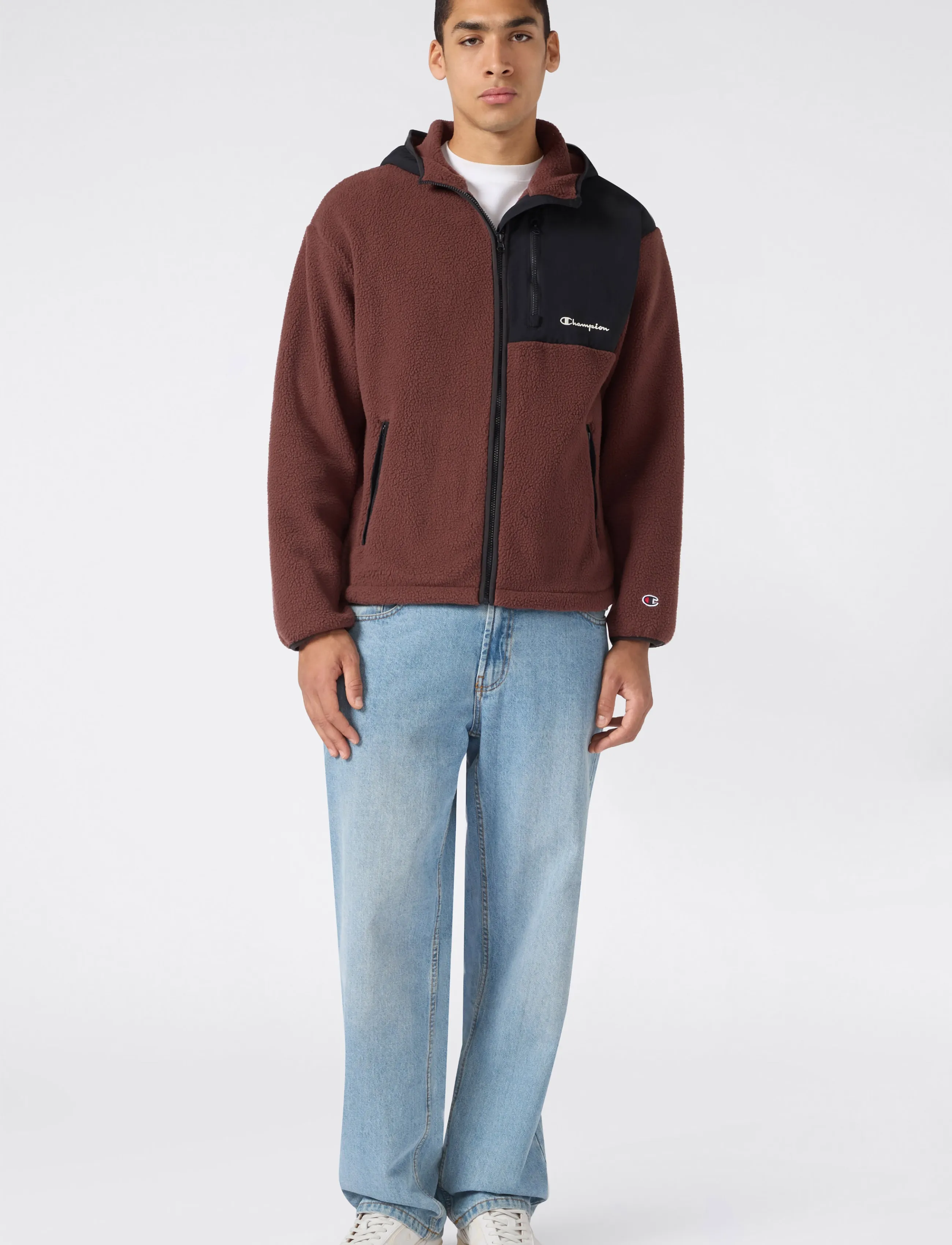 Champion - Hooded Full Zip Top - fleece & midlayer - ms578-cho/nbk - 3