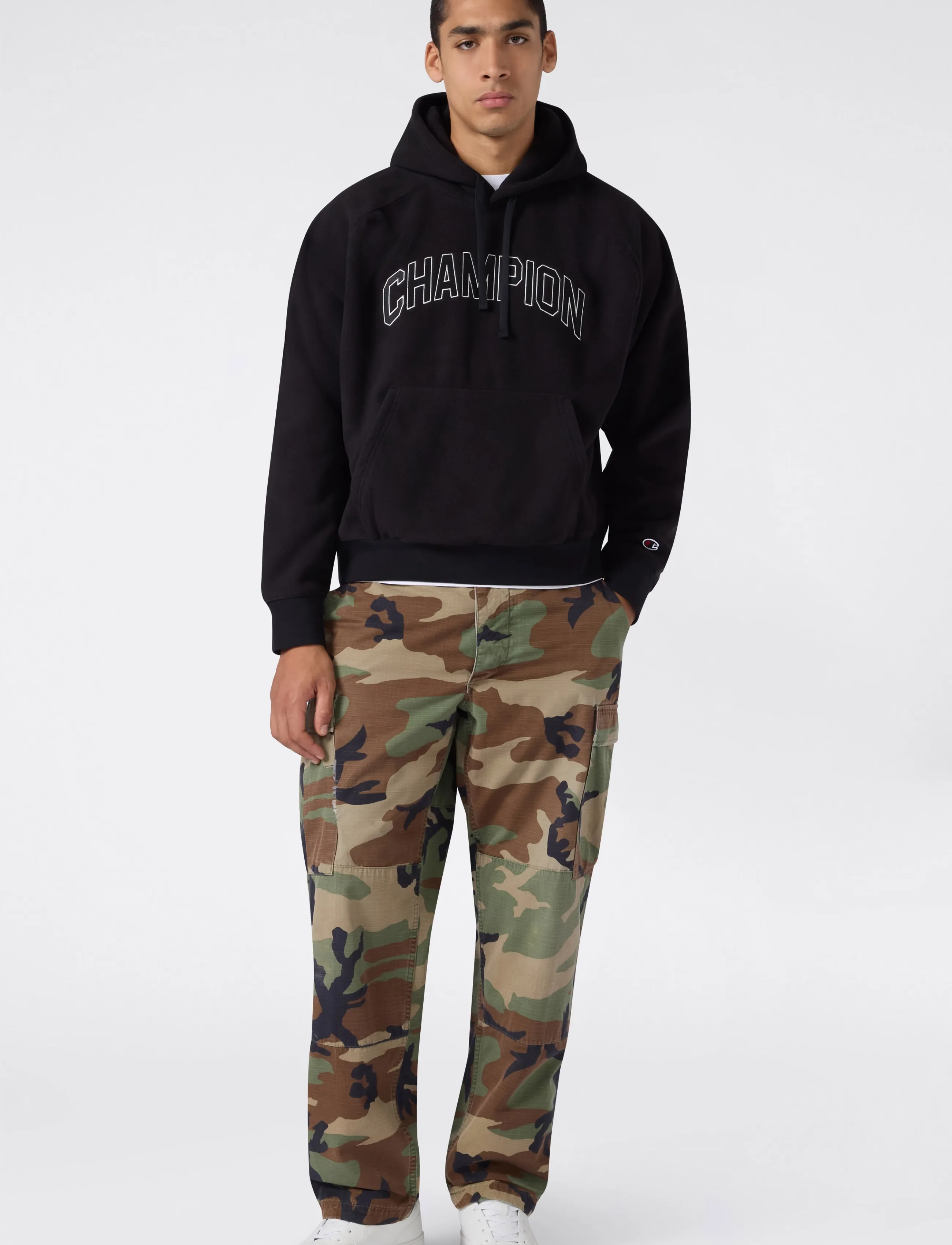 Champion - Half Zip Top - kapuutsiga dressipluusid - kk001-nbk - 3