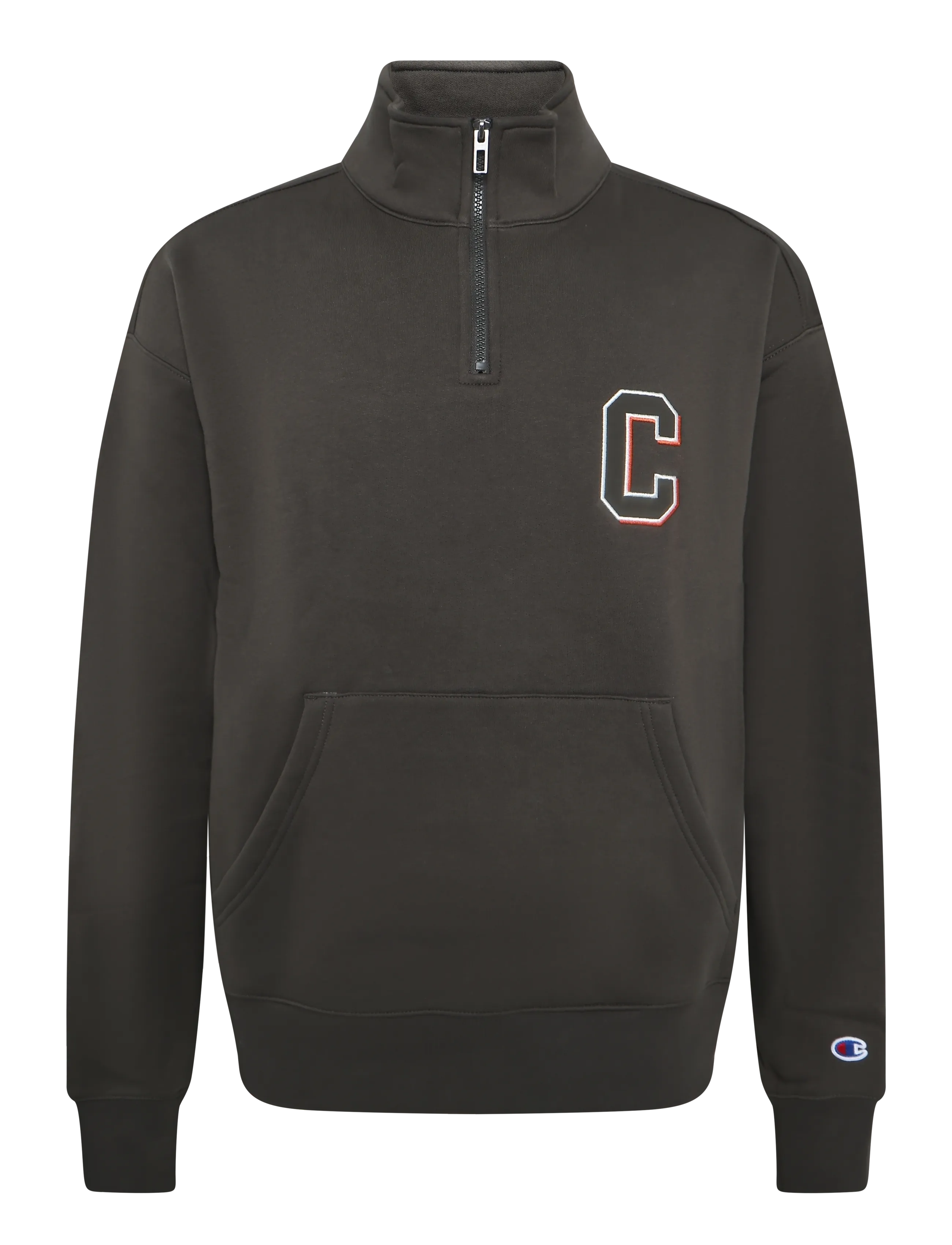 Champion Half Zip Sweatshirt, Mænd, Half Zip Sweatshirt, Brun, Str: S