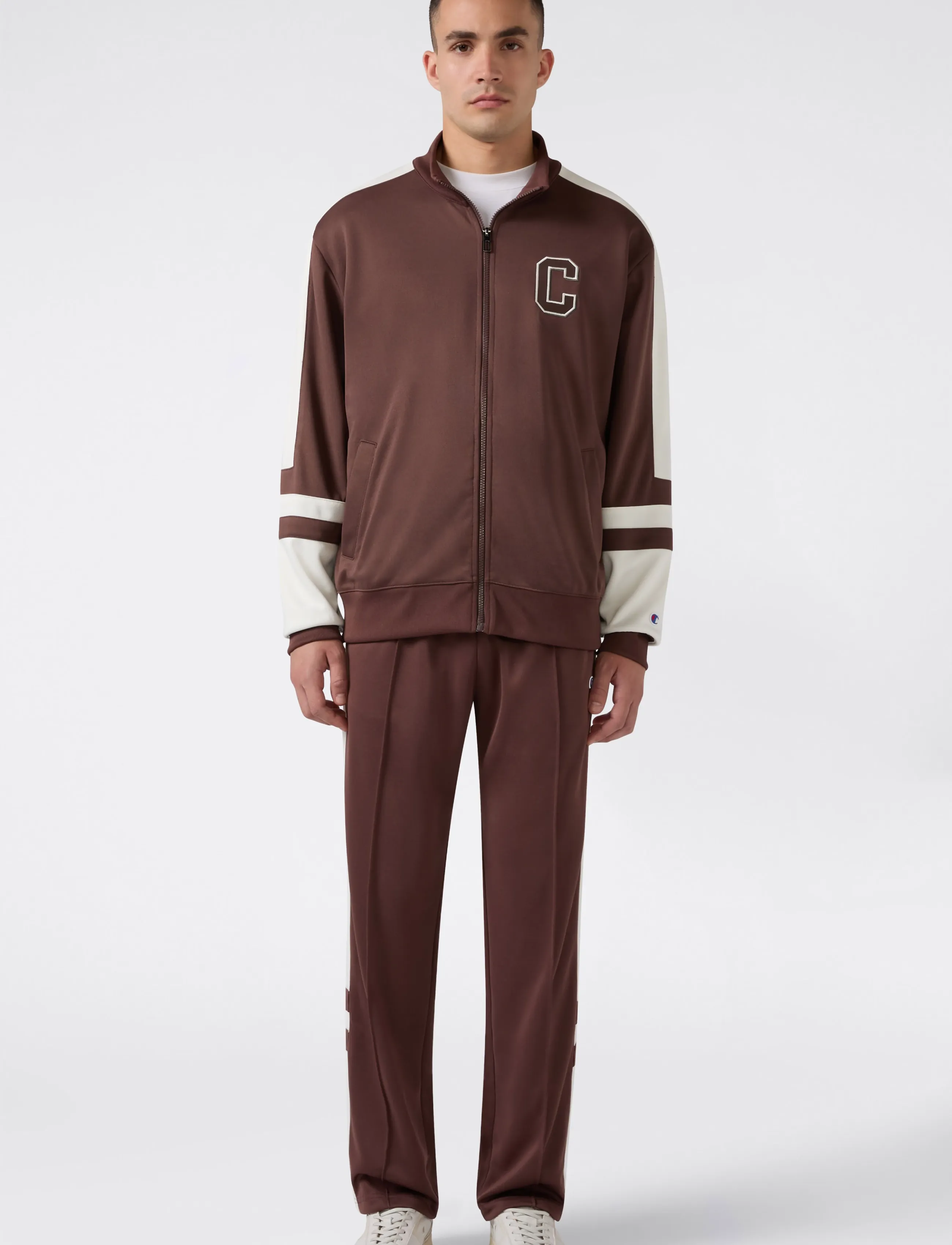 Champion Full Zip Sweatshirt - Shoppa efter stil - MS578-CHO/EGT / brown