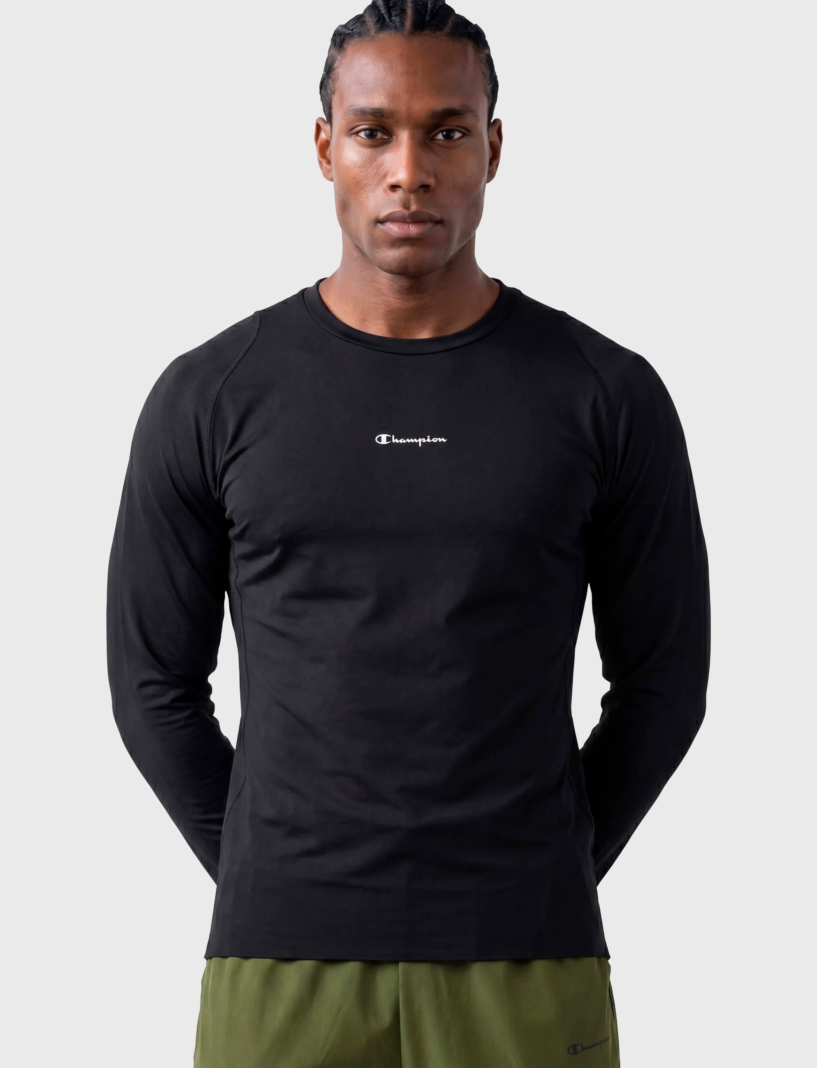 Champion - LS Tee - långärmade tröjor - kk001-nbk - 2