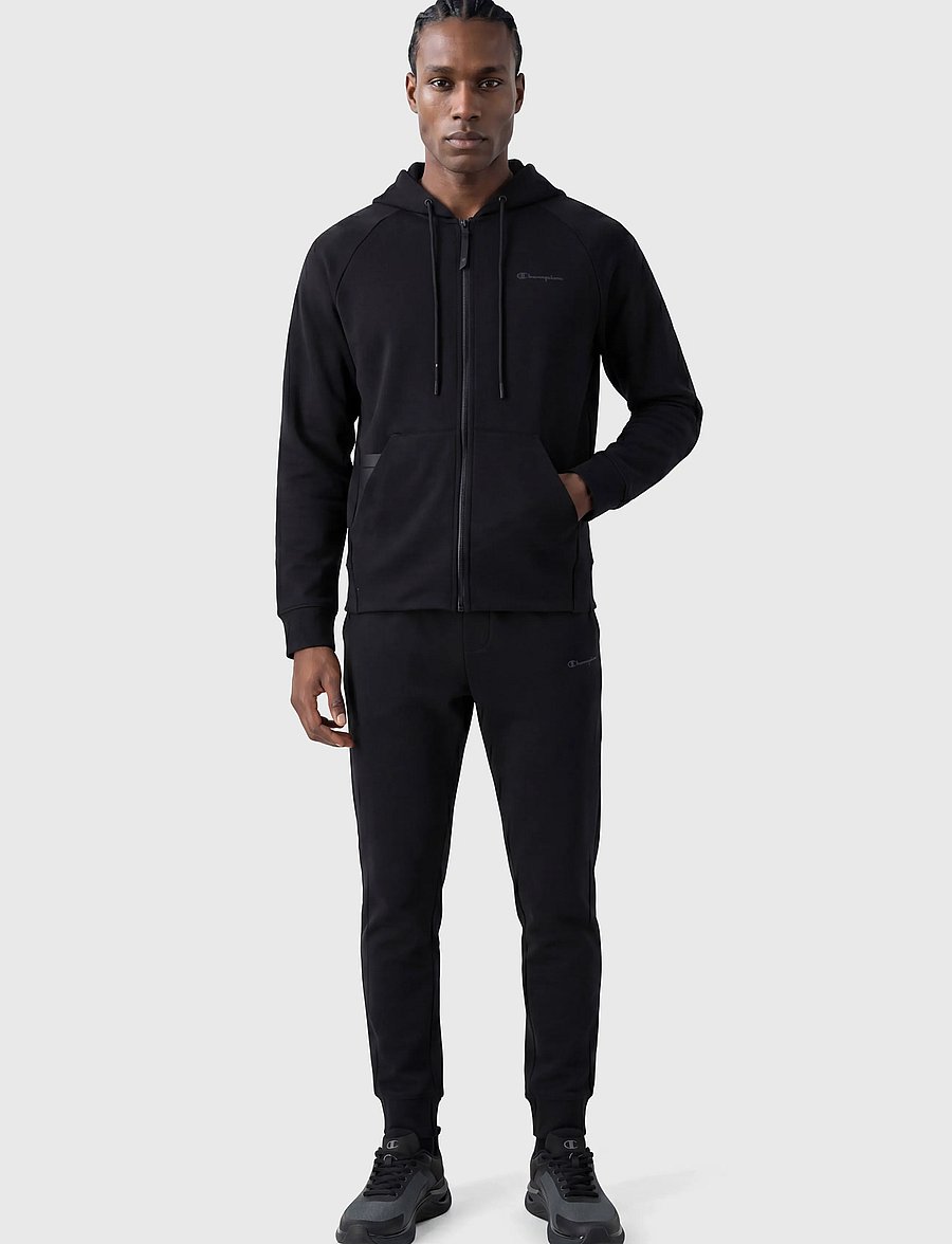 Champion - Hooded Full Zip Sweatshirt - kk001-nbk - 0