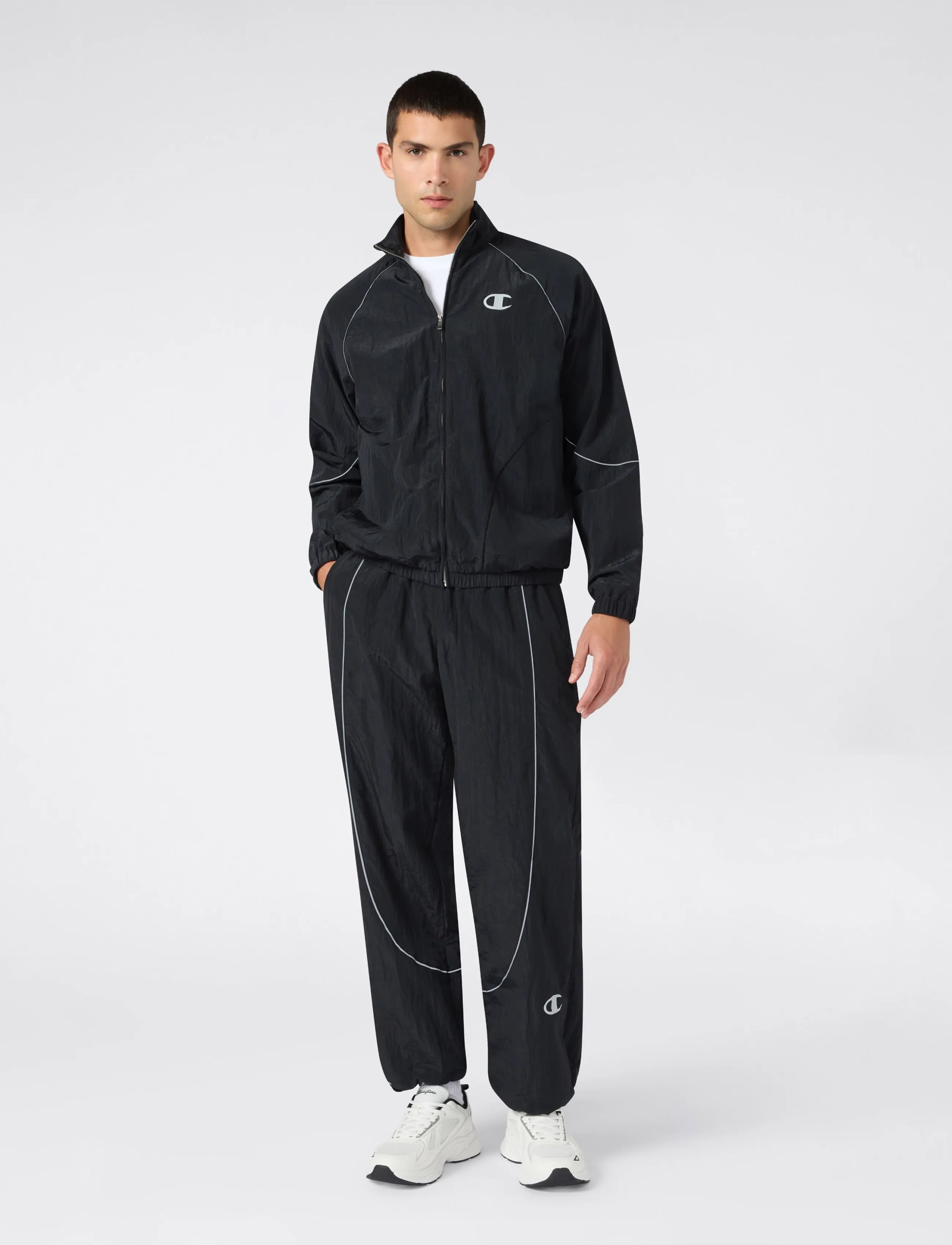 Champion Elastic Cuff Pants, M, Sport Schwarz - Training Männerswear