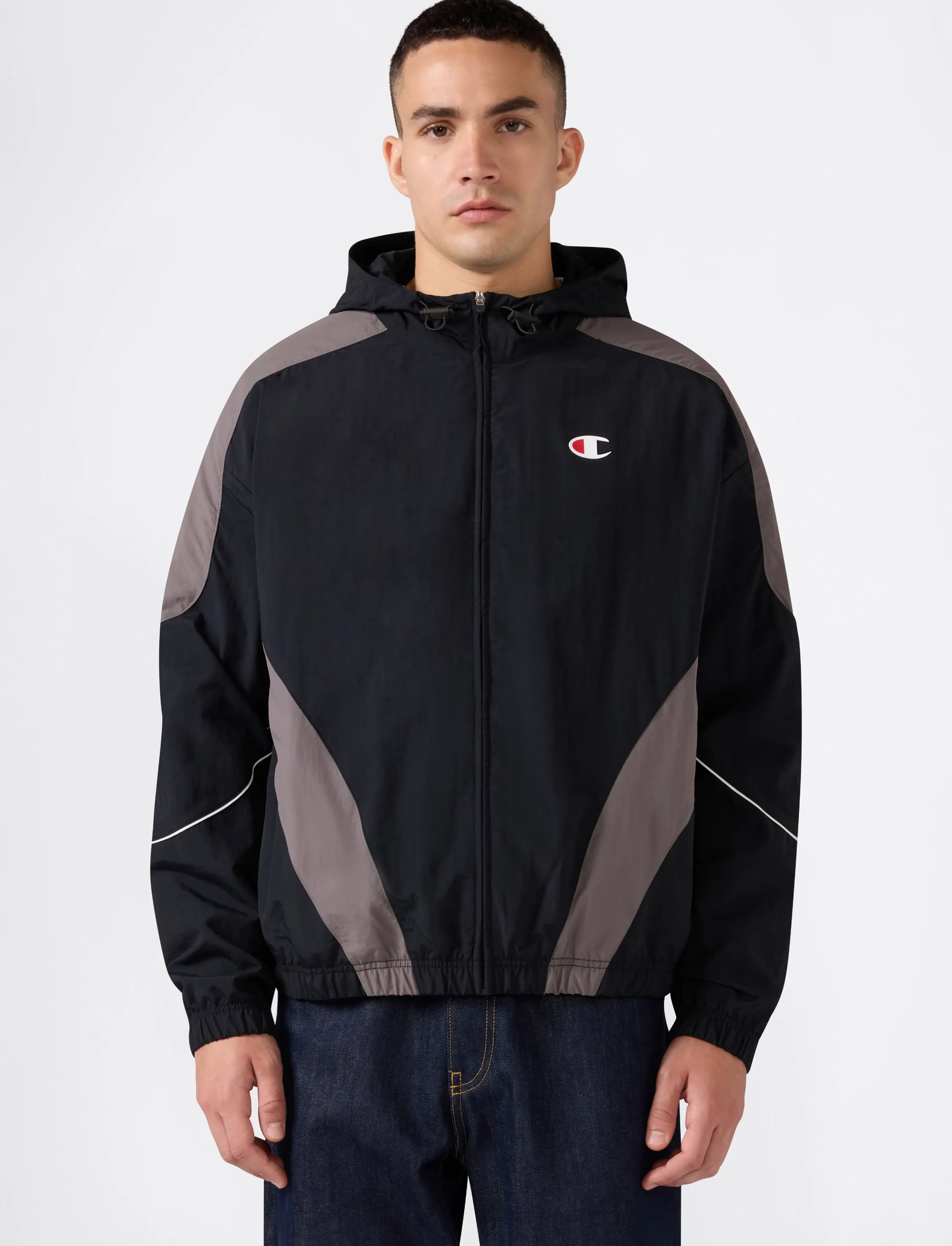 Champion - Hooded Full Zip Top - casual jakker - kk001-nbk/dgg - 2