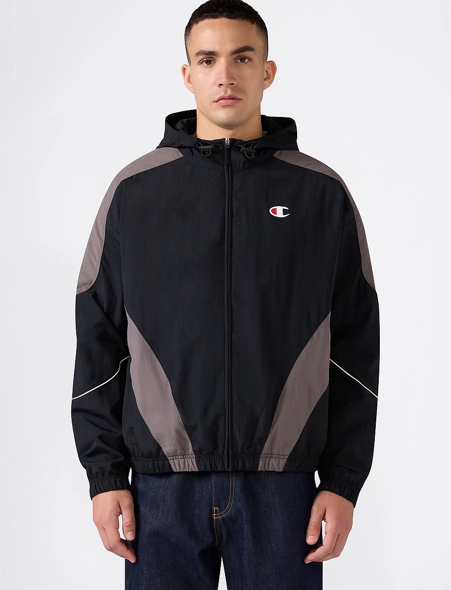 Champion - Hooded Full Zip Top - casual jakker - kk001-nbk/dgg - 2