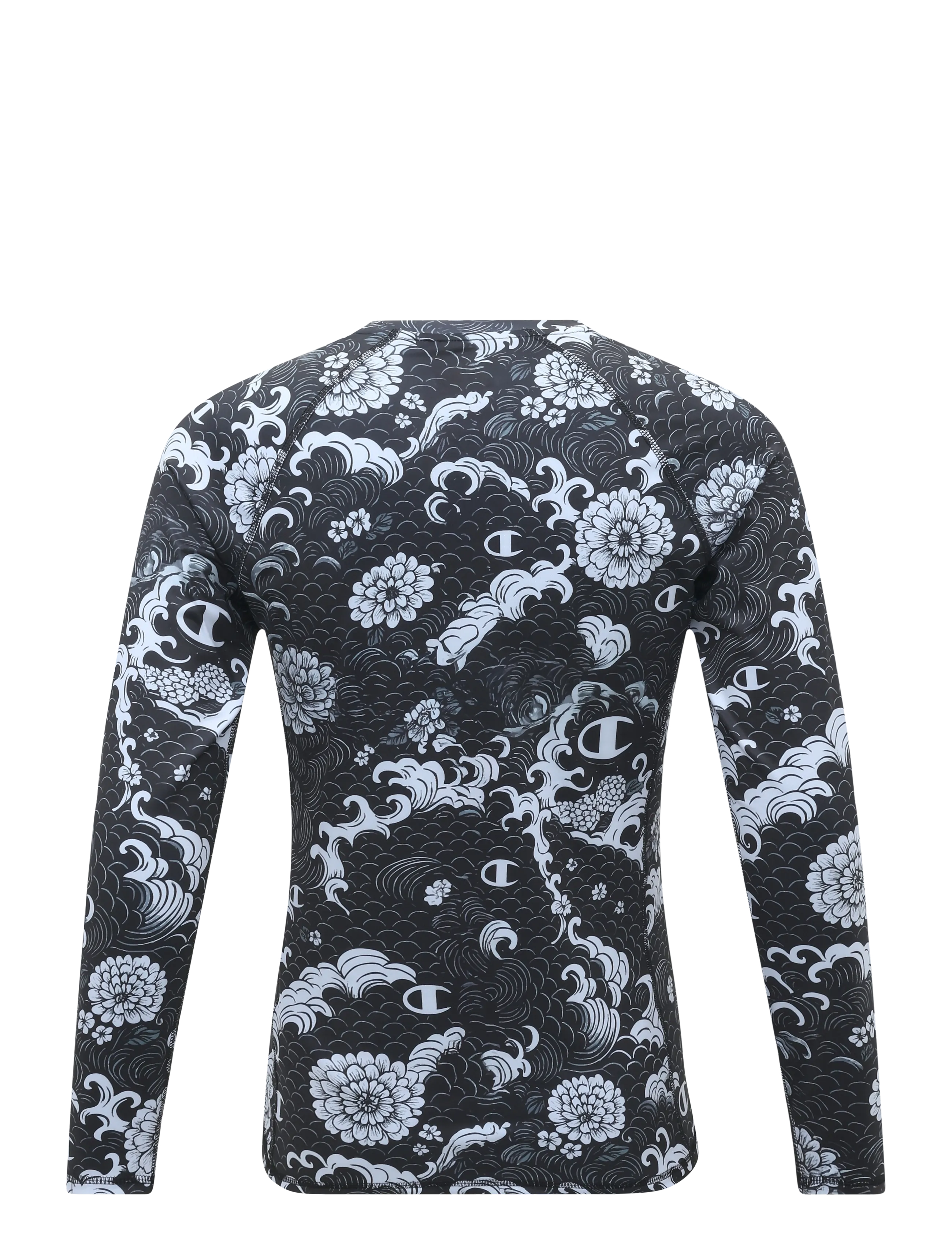 Champion - Long Sleeve Crewneck T-Shirt - aluskihina kantavad alussärgid - kl001-nbk/allover - 2