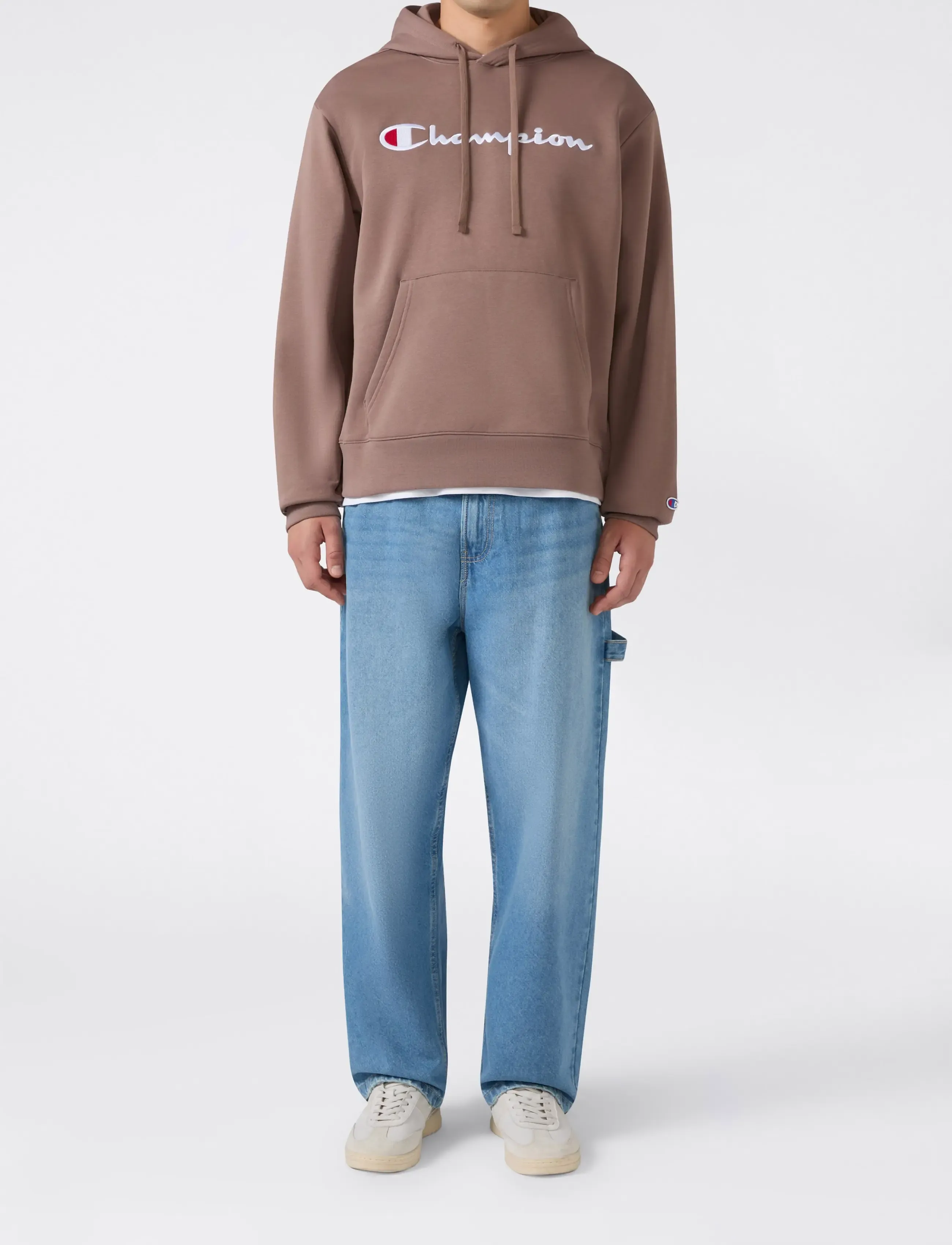 Champion Hooded Sweatshirt, S, Brown, Sport Sweatshirts & Hoodies > Sport Hoodies, Herre